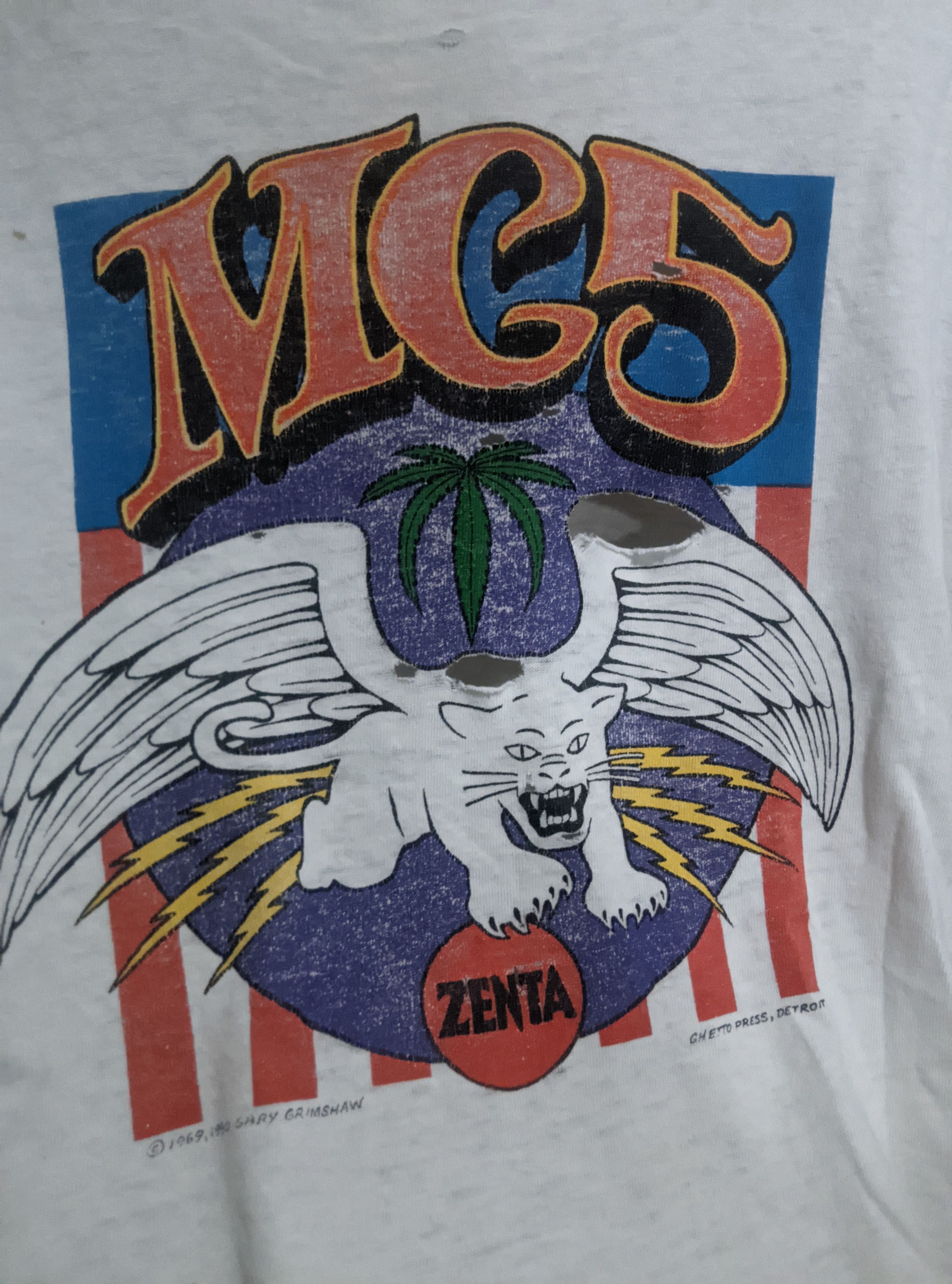 Band Tees Vintage 90s thrashed mc5 pronto punk t shirt Size US XL / EU 56 / 4 - 2 Thumbnail