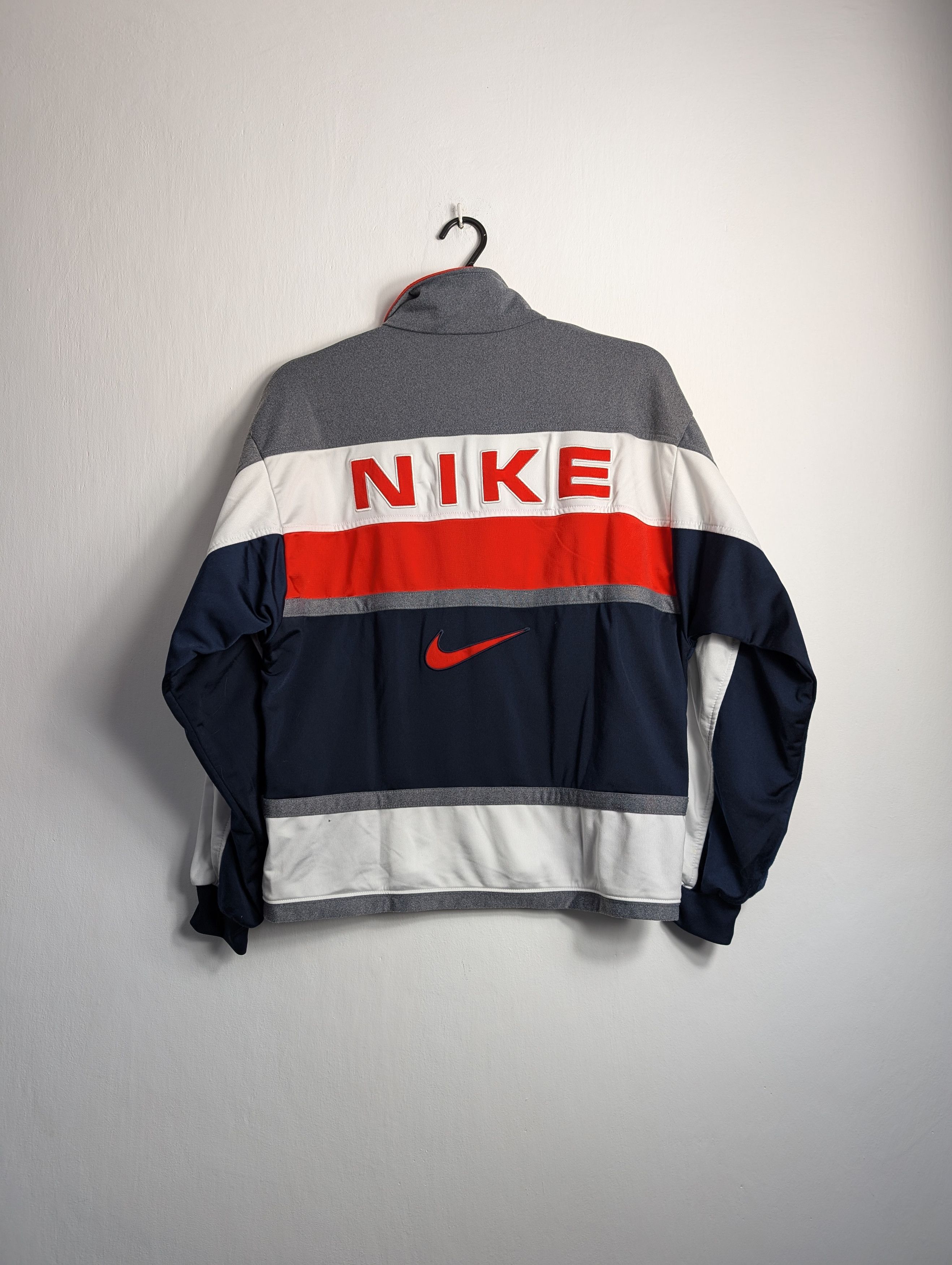 Nike × Vintage Vintage Nike 90s Track Jacket - Retro Zip Size US M / EU 48-50 / 2 - 3 Thumbnail