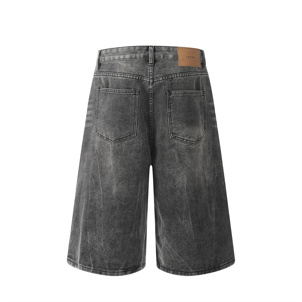Japanese Brand × Vintage Men's loose cargo punk distressed washed denim shorts Size US 32 / EU 48 - 3 Thumbnail
