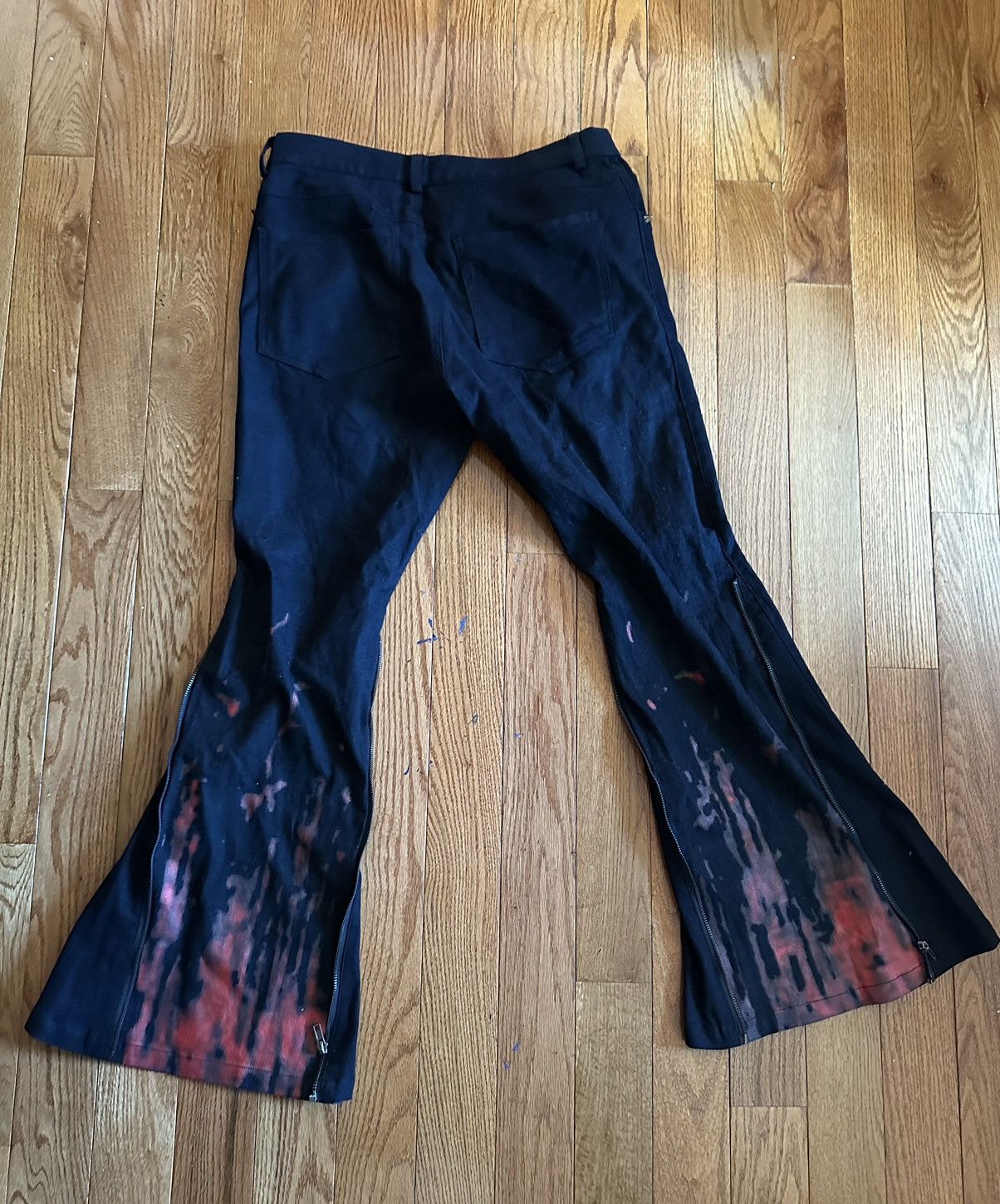 00s Tornado Mart Archive Distressed wash Flared Jeans