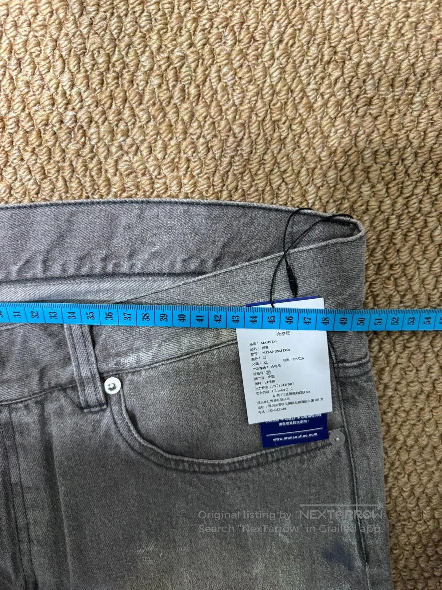 Madness MADNESS CRUSH Denim Shorts. Size US 36 / EU 52 - 4 Thumbnail