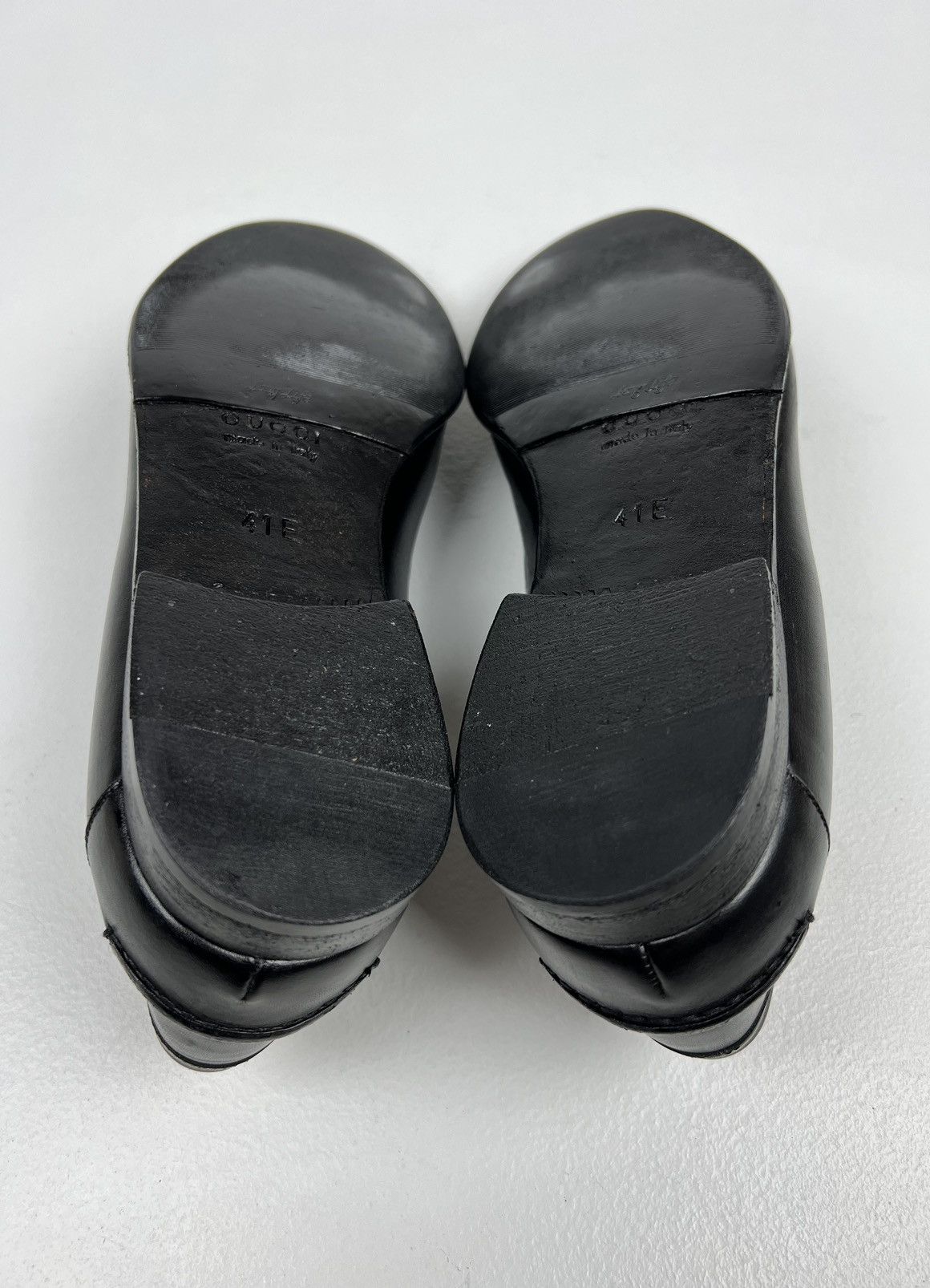 Gucci GUCCI Loafers Leather GG Monogram Canvas Embossed Logo Black Size US 7.5 / EU 40-41 - 15 Thumbnail