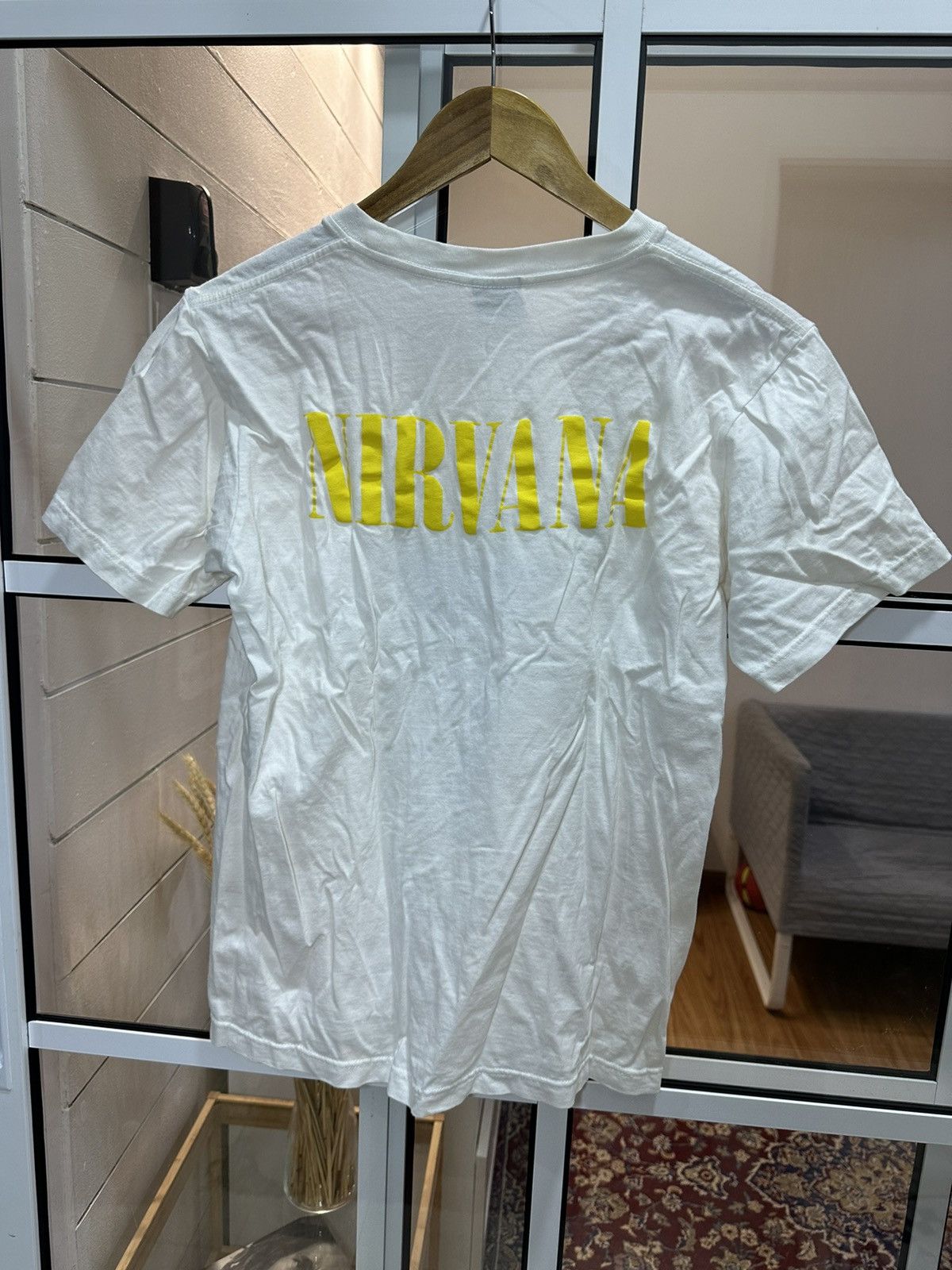 Band Tees Nirvana Live In Utero Against Tag (Boxy) Tee Size US M / EU 48-50 / 2 - 2 Thumbnail