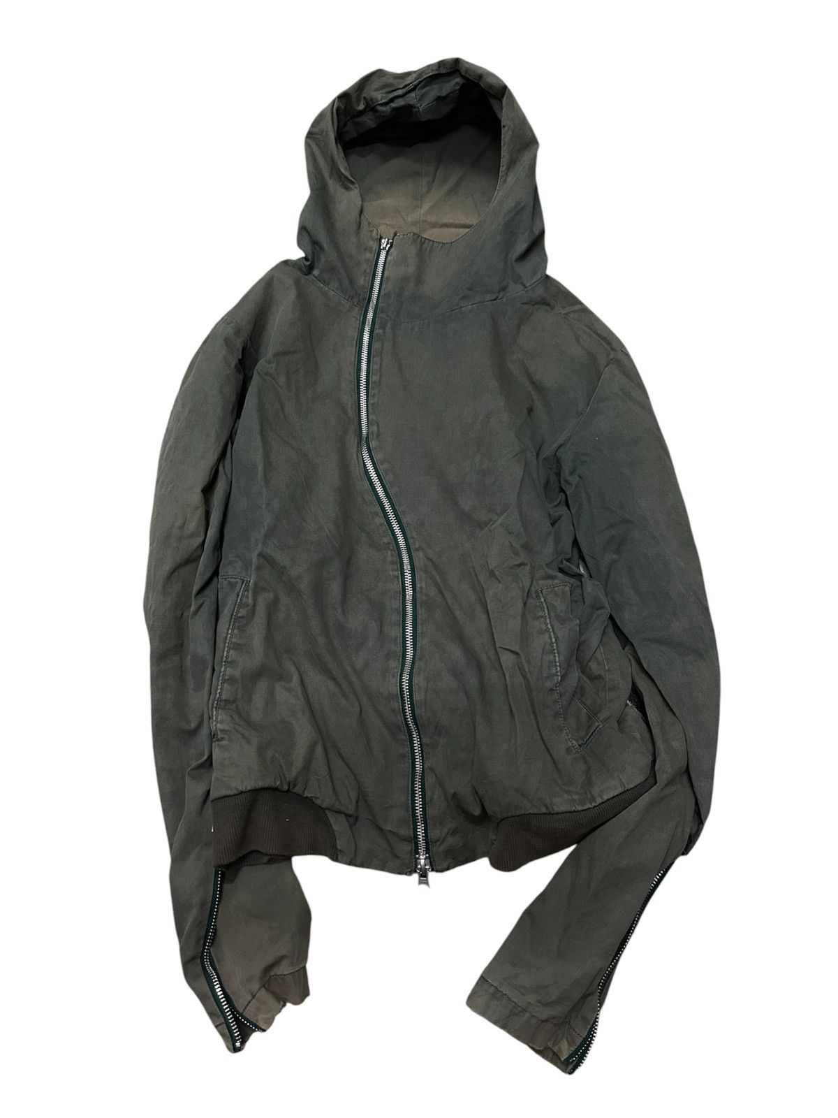 Le Grande Bleu (L.G.B.) Harlem Rouge Japanese Brand Asymmetrical Zipper Jacket Hood Size US M / EU 48-50 / 2 - 1 Thumbnail
