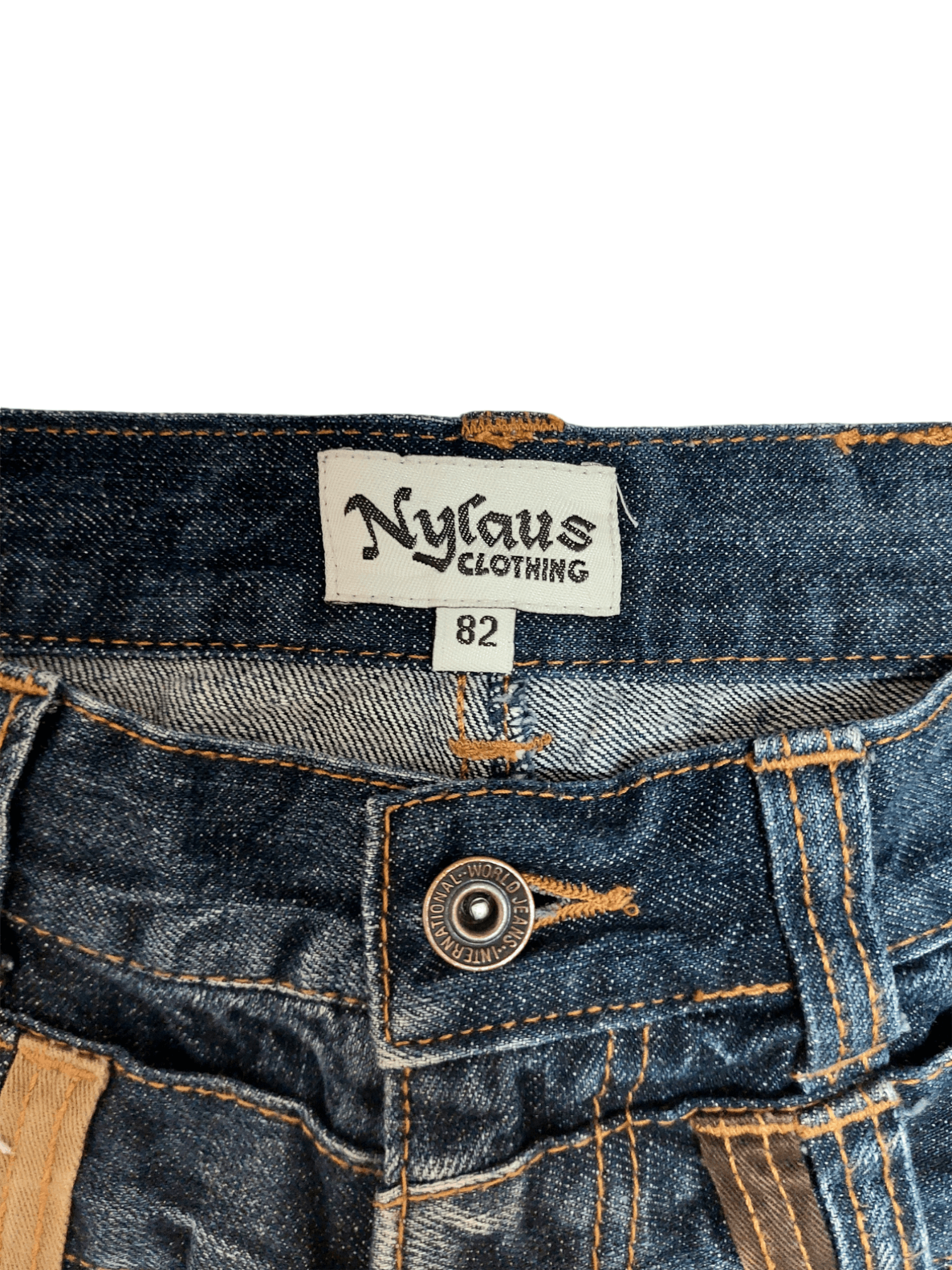Japanese Brand Nylaus Double Waist Denim Size US 30 / EU 46 - 9 Thumbnail