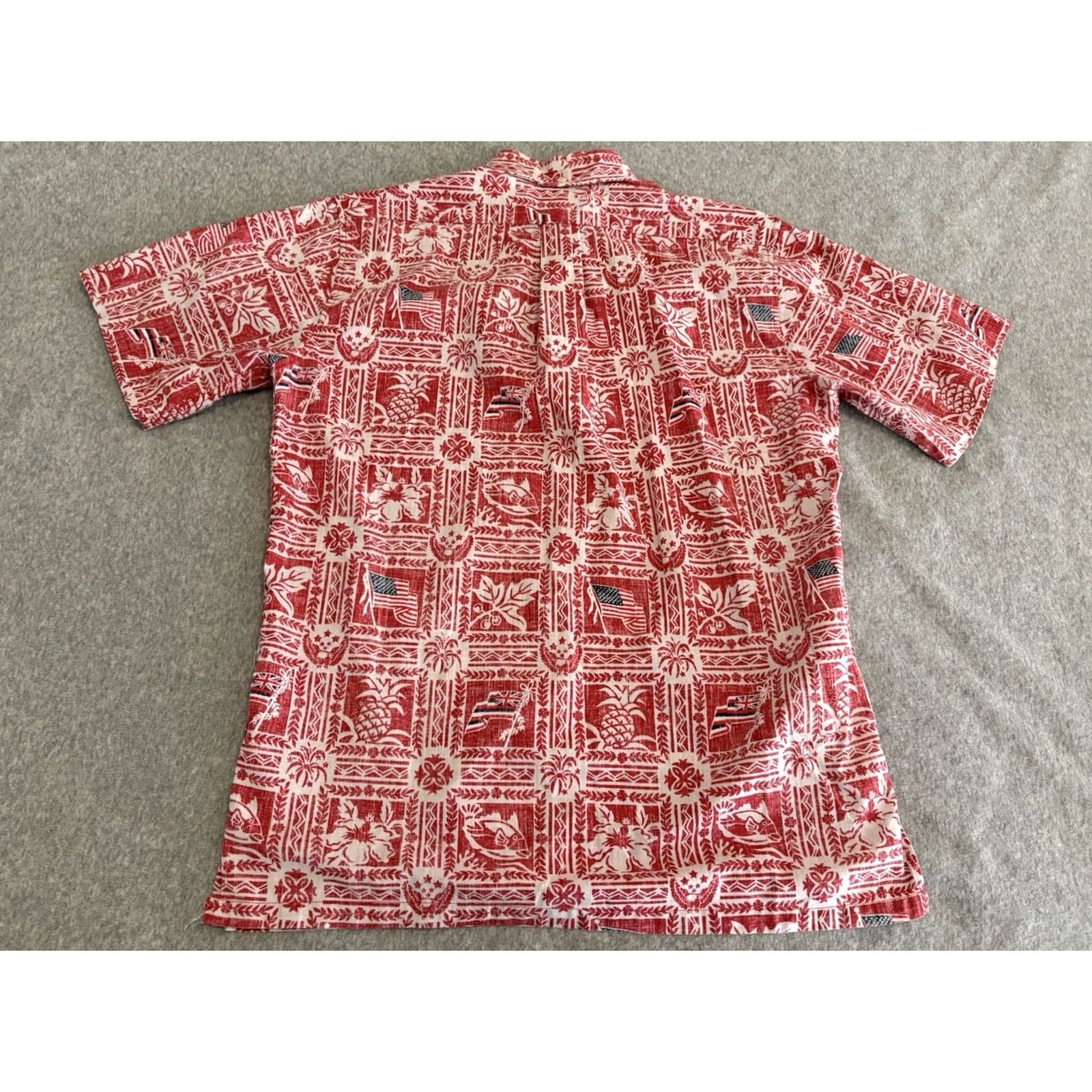 Reyn Spooner Reyn Spooner Red American Flag USA Button-Up Shirt Mens Small Size US S / EU 44-46 / 1 - 3 Thumbnail