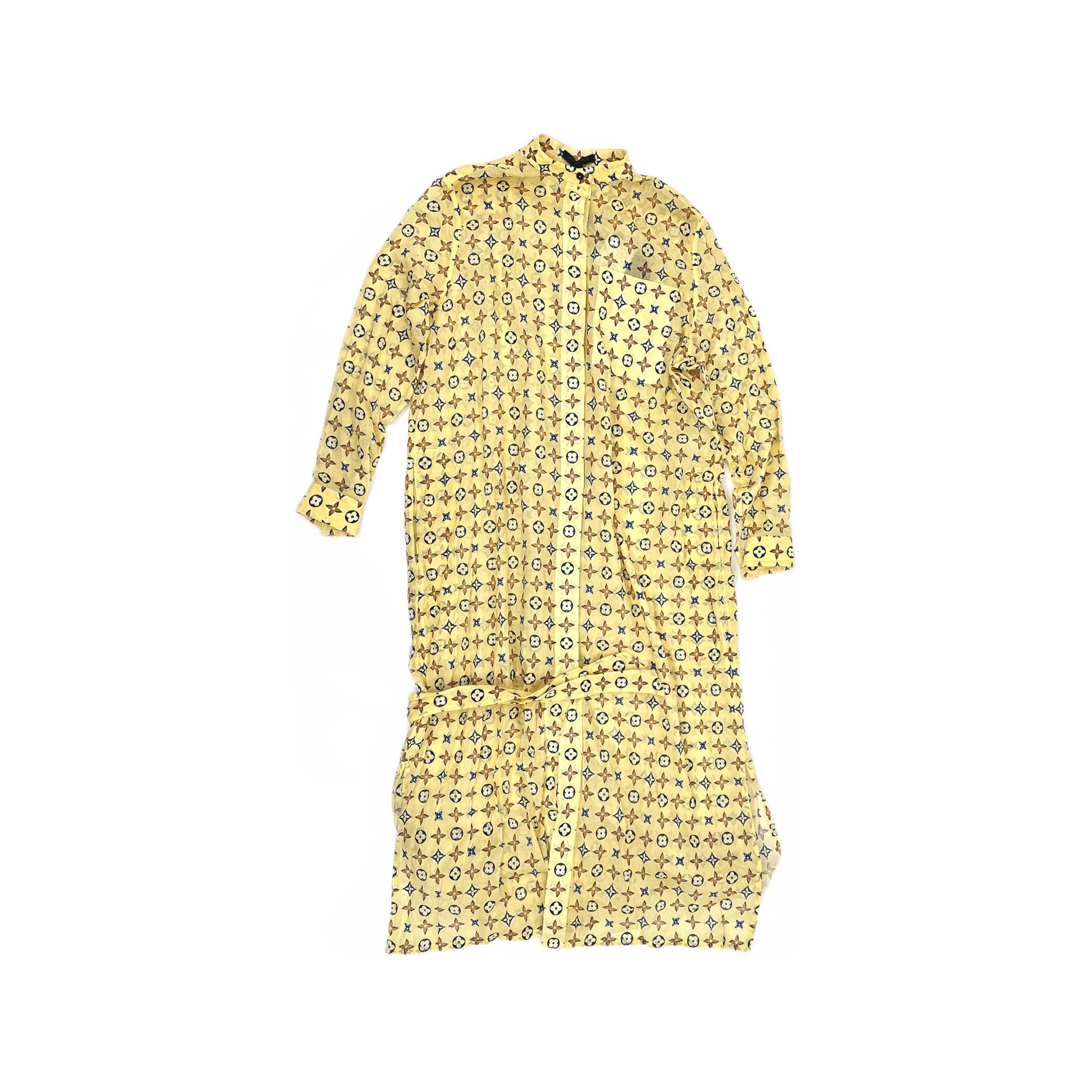 Louis Vuitton Louis Vuitton Monogram Print Shirt Dress FR 38 Size S / US 4 / IT 40 - 1 Thumbnail