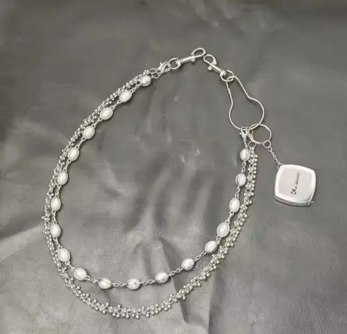 Vintage Pearl Layer Waist Metal Wallet Chain Size ONE SIZE - 3 Thumbnail