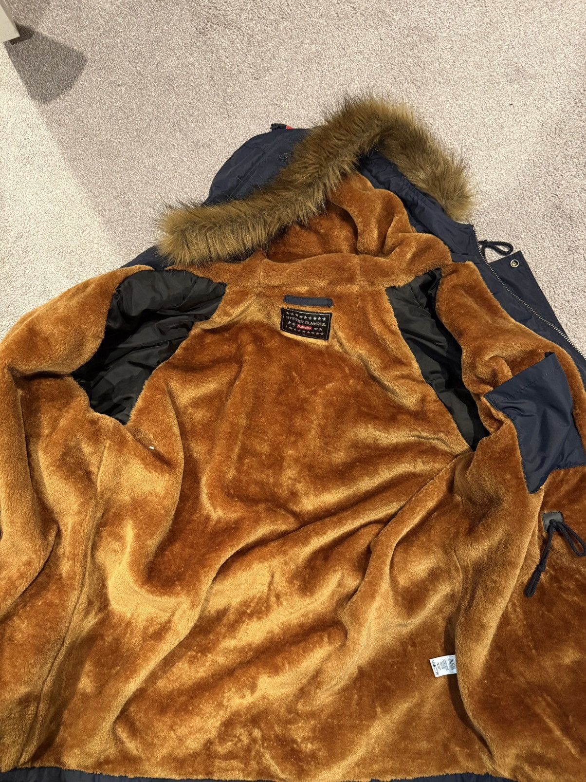 Hysteric Glamour × Supreme Supreme x Hysteric Glamour N-3B Parka 'Navy' Size US M / EU 48-50 / 2 - 5 Thumbnail