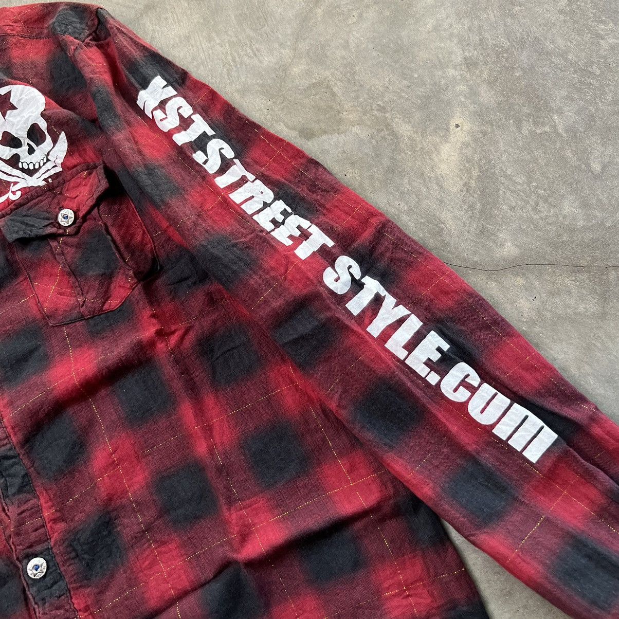 Hysteric Glamour Vintage Y2K BA-TSU Studio Skull Shirt Size US S / EU 44-46 / 1 - 5 Thumbnail