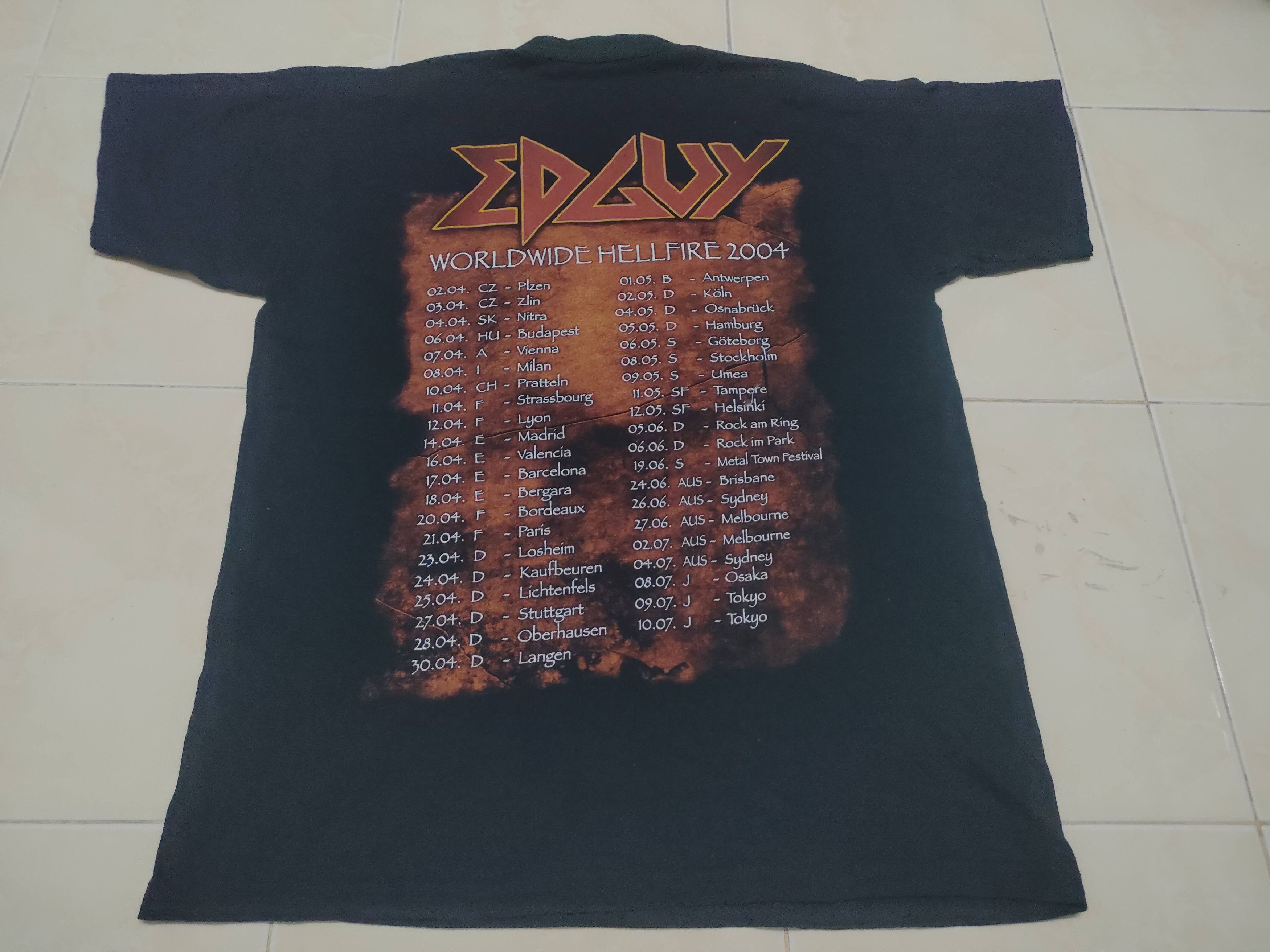 Vintage Vintage Rock Music EDGUY Band Metal Tee Size US M / EU 48-50 / 2 - 2 Thumbnail