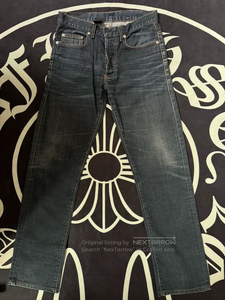 Dior Dior Deep Blue Demon Claw Catwhisker Washed Denim Jeans Size US 29 - 1 Thumbnail