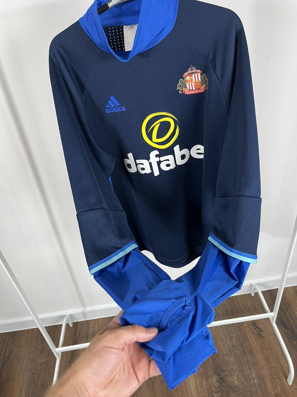 Adidas Adidas Sunderland AFC Training Top Pullover Blue Size L Size US L / EU 52-54 / 3 - 10 Thumbnail