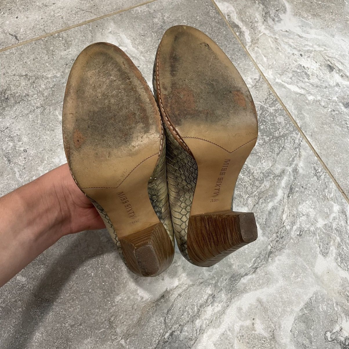 Other Miss sixty Heel 90s shoes anaconda snake cobra alligator y2k Size US 8.5 / IT 38.5 - 6 Thumbnail