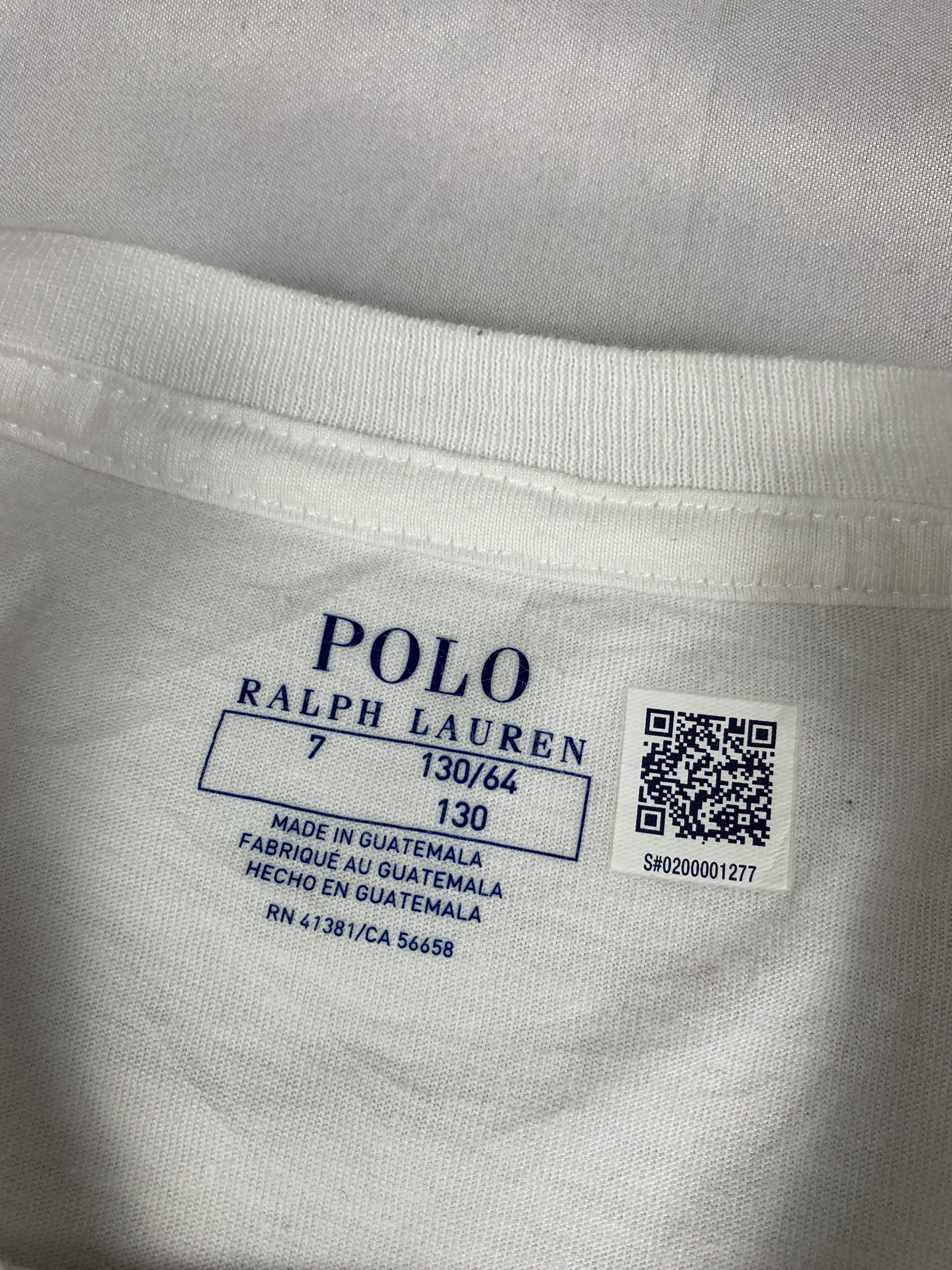 Polo Ralph Lauren Polo by Ralph Lauren White Royal Logo Baby Tee (S) Size S / US 4 / IT 40 - 8 Thumbnail