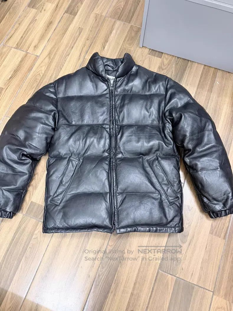 Schott Schott Leather goose down jacket Size US XS / EU 42 / 0 - 1 Thumbnail
