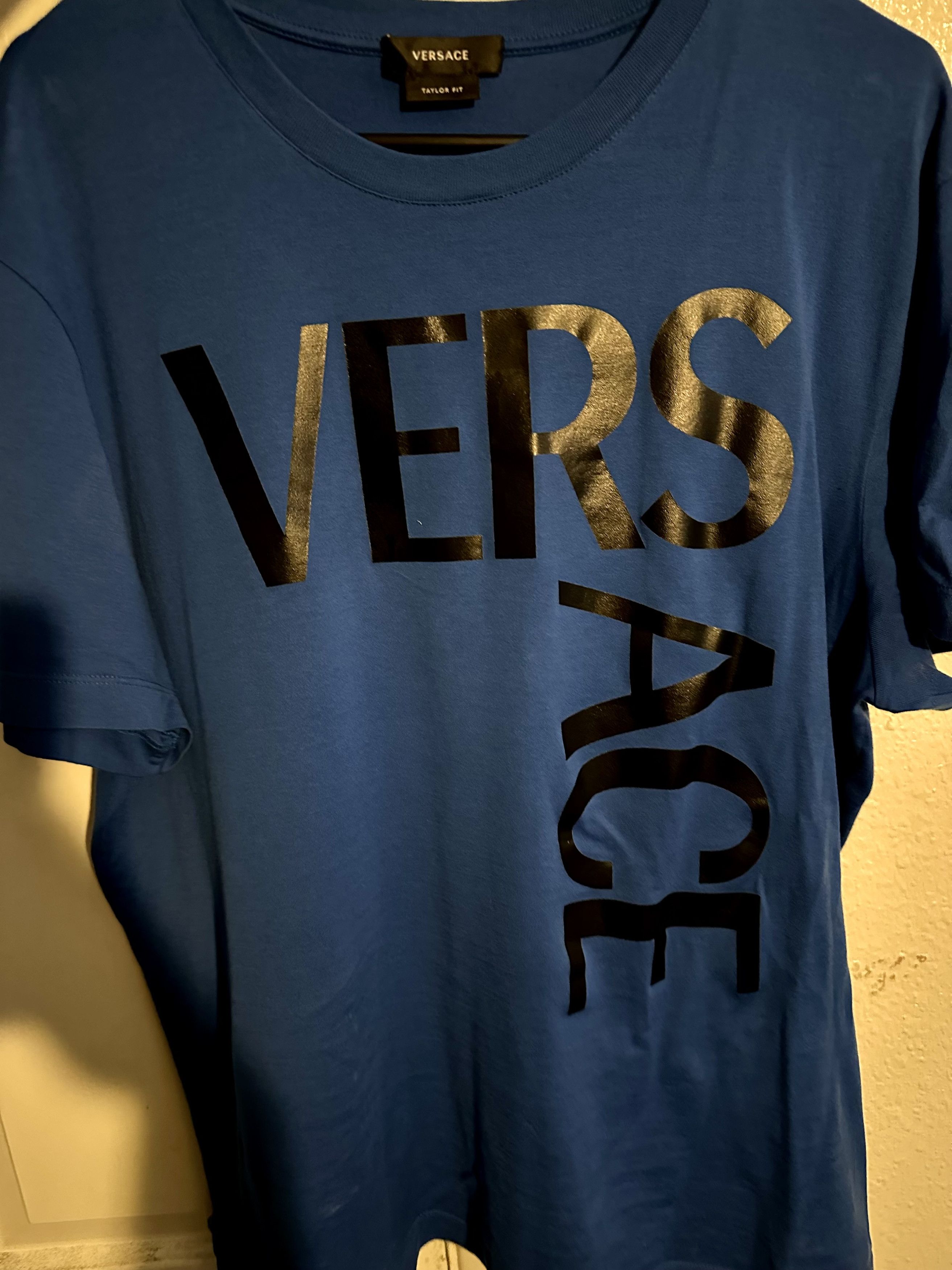 Versace Versace Wordmark Logo Tee Size US XL / EU 56 / 4 - 1 Thumbnail