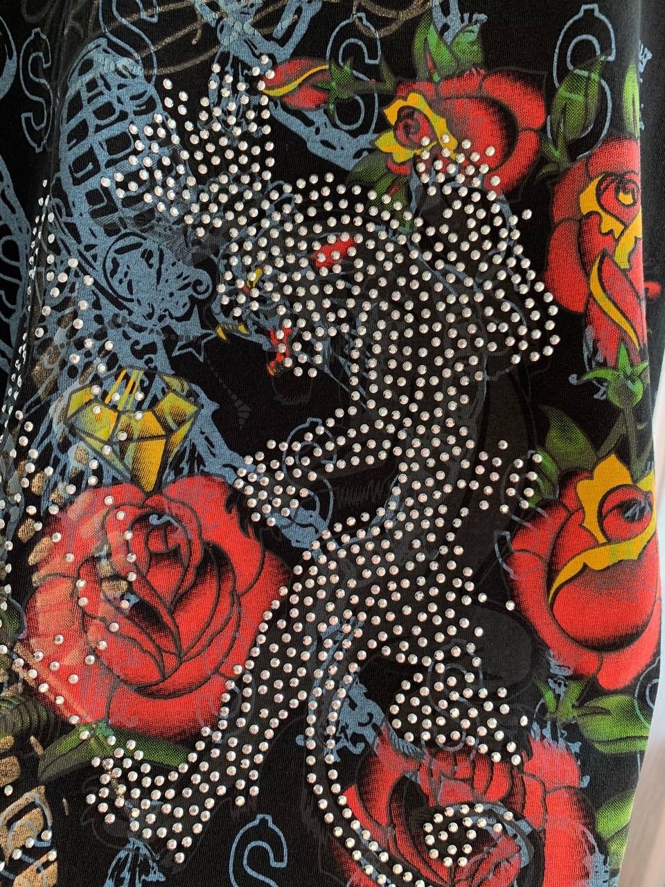 Christian Audigier Christian Audigier Rhinestone Multicolor Tall USA T-Shirt Size S / US 4 / IT 40 - 20 Thumbnail