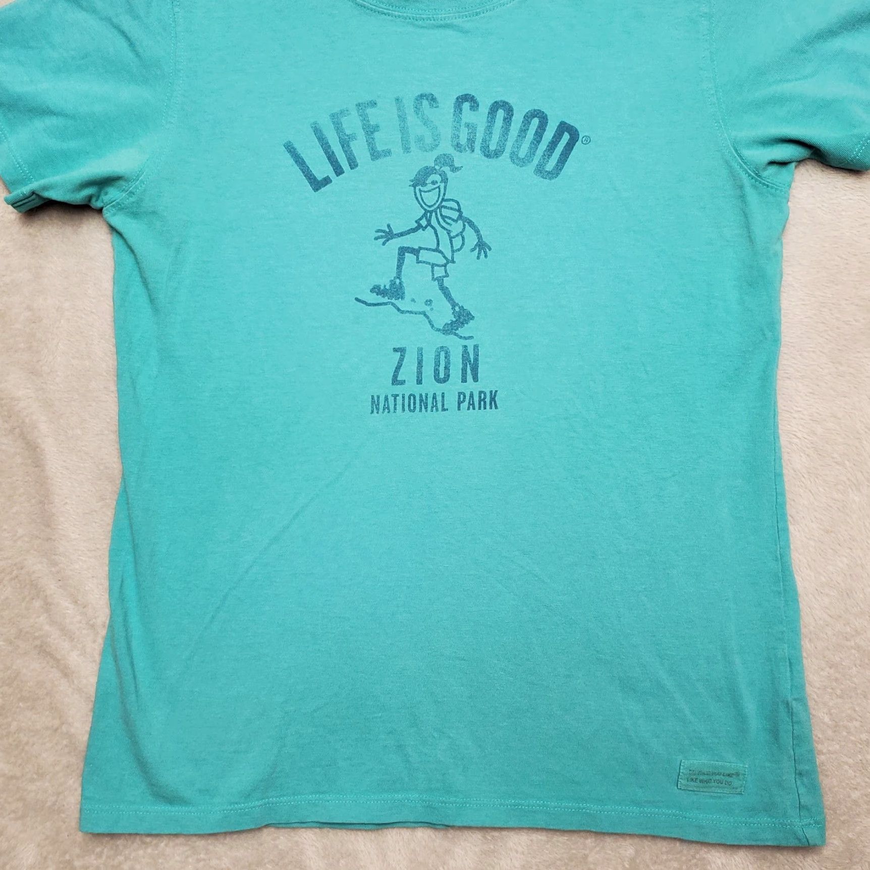 Life is Good Life is Good Shirt Womens M Green Zion National Park Outdoor Gorpcore Christmas? Size M / US 6-8 / IT 42-44 - 3 Thumbnail