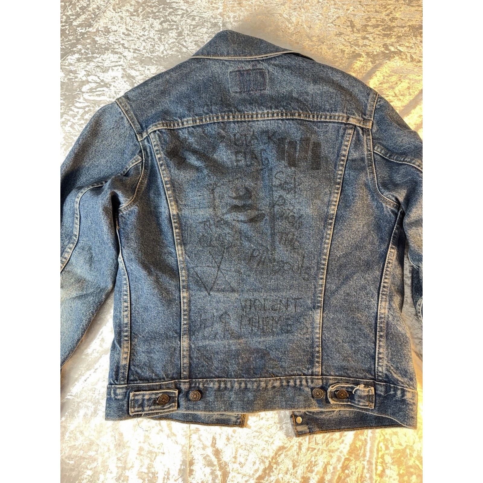 Levi's Vtg 80s Levi’s Denim Trucker Jacket USA Distressed Grunge Size US S / EU 44-46 / 1 - 2 Thumbnail