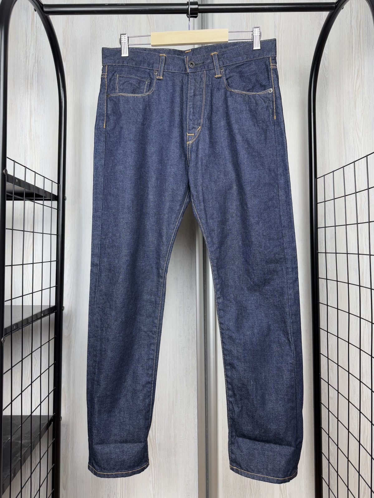 KURO KURO dempsey wide tapered ankle length indigo one wash jeans Size US 30 / EU 46 - 5 Thumbnail