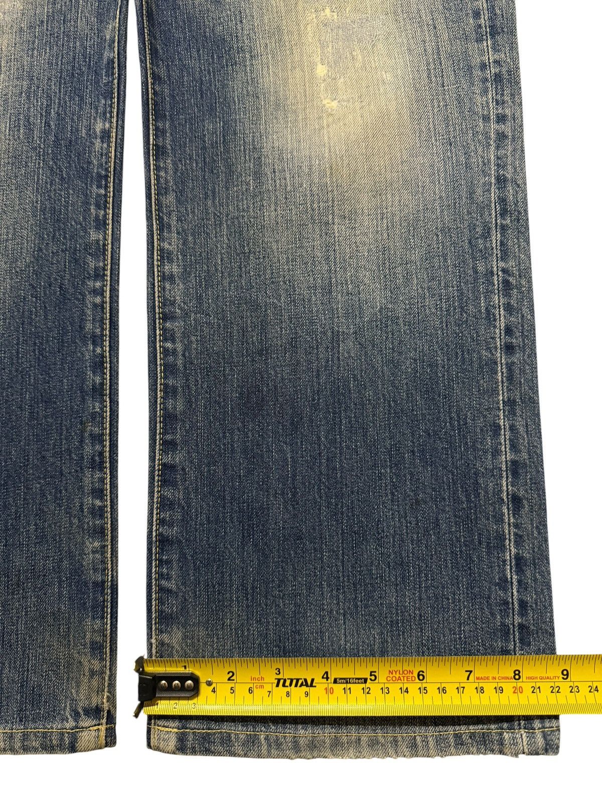Uniqlo Vintage Y2K Japanese Uniqlo Mud Wash Distressed Wide Leg Size US 34 / EU 50 - 12 Thumbnail