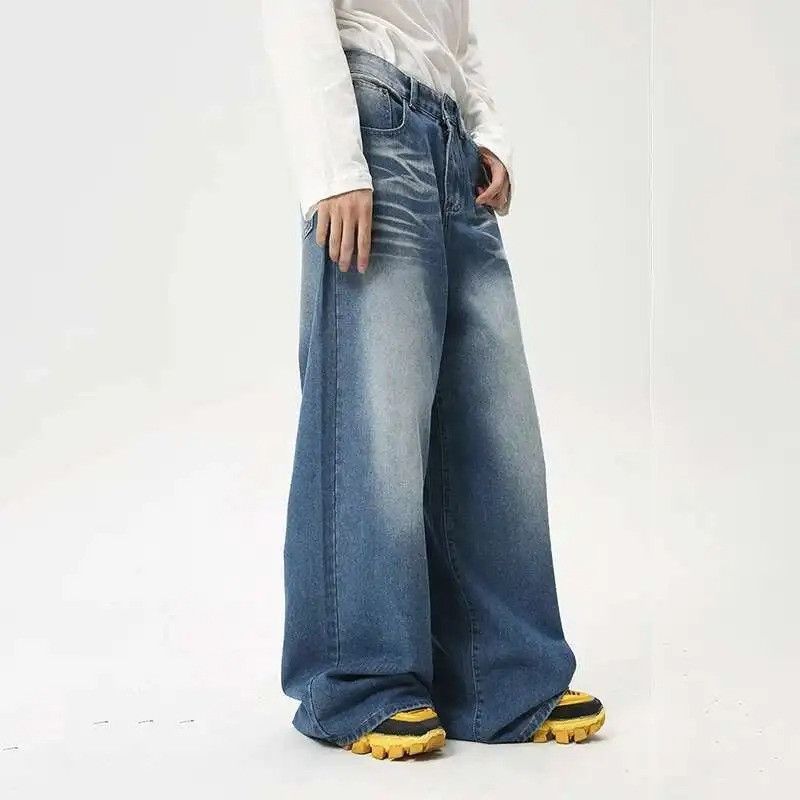 Denime × Jean Draping Wide Leg Trendy Denim Size US 32 / EU 48 - 4 Thumbnail