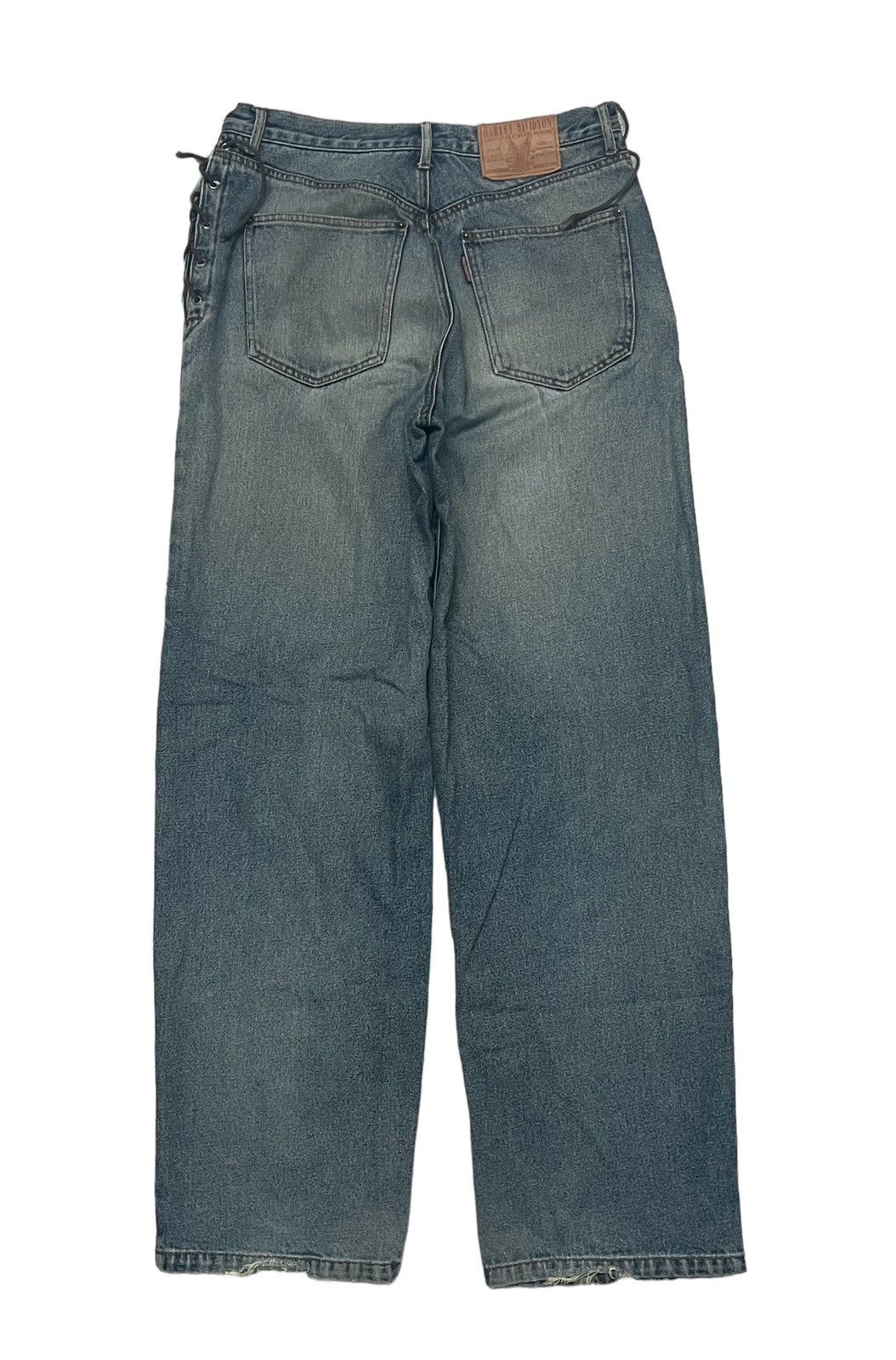 Harley Davidson 90s HARLEY DAVIDSON DENIM JEANS RARE DESIGN Size US 32 / EU 48 - 3 Thumbnail