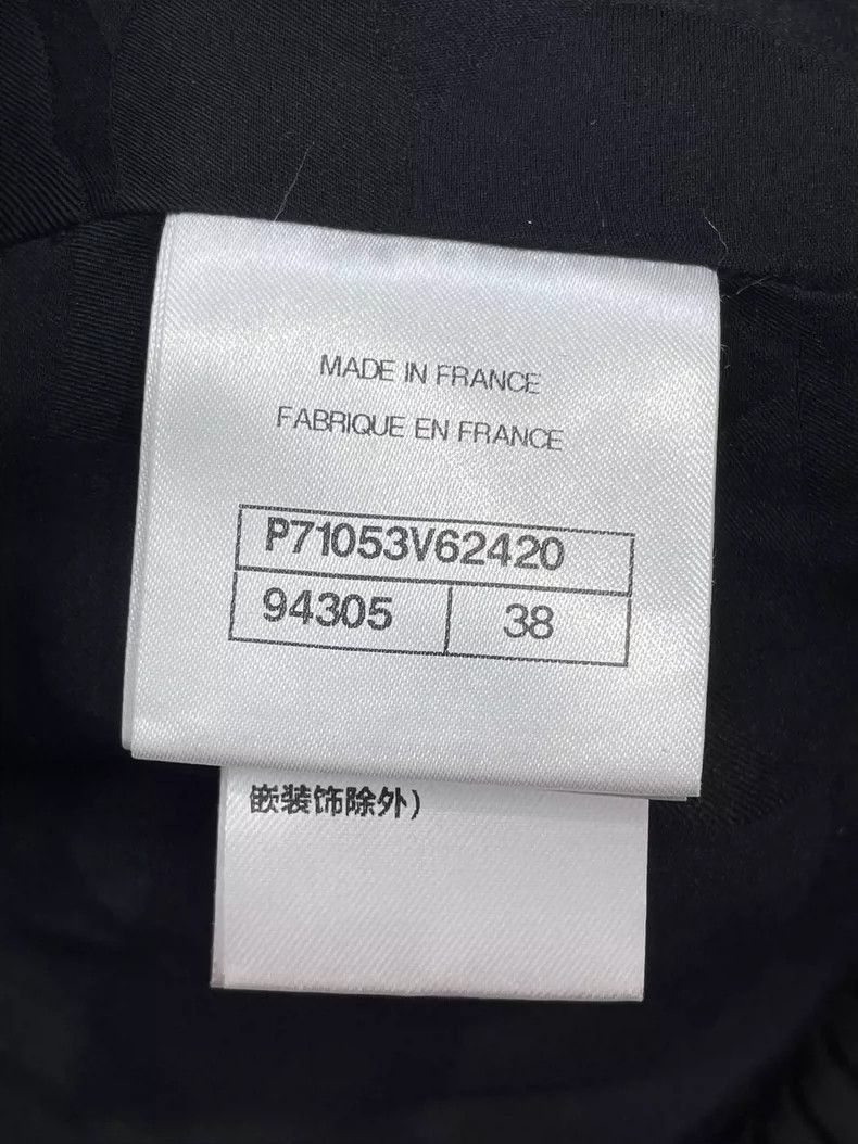 Chanel Chanel Black Velvet Ruffle Button Jacket -2505 Size US M / EU 48-50 / 2 - 6 Thumbnail