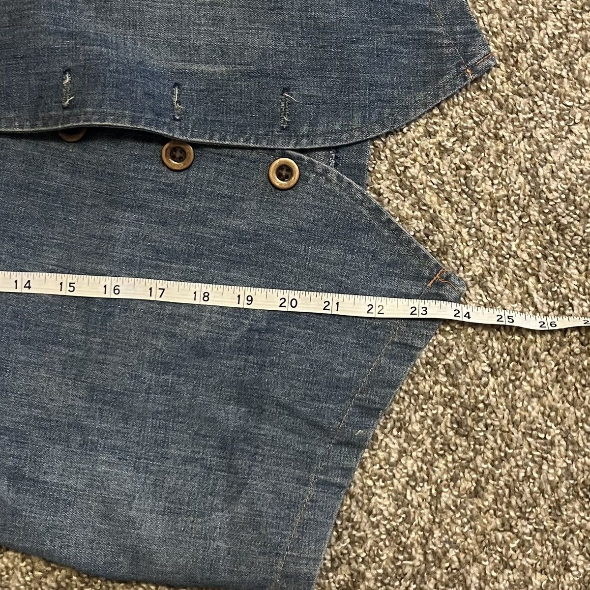 Levi's Vintage Clothing Vintage RARE Biker Vest w/ patches and pins Size US S / EU 44-46 / 1 - 8 Thumbnail