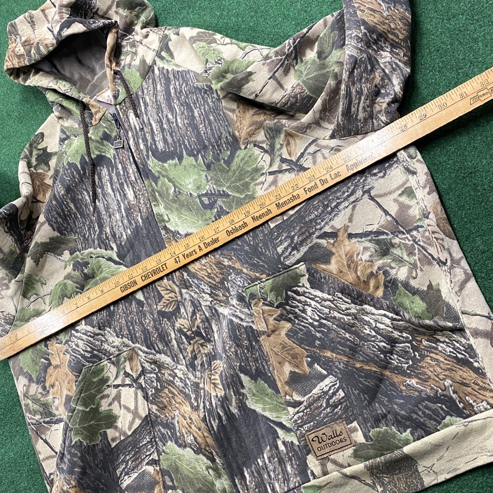 Realtree VINTAGE Realtree Camo Hoodie Mens 2XL Green WALLS Blizzard Pruf Sweatshirt USA Crew Zip Size US XXL / EU 58 / 5 - 6 Thumbnail
