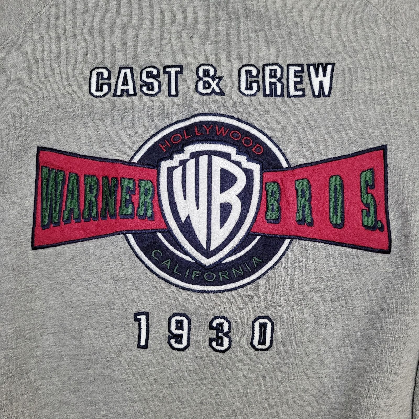 Vintage Vintage Warner-Bros Cropped Sweatshirt Large 24x24 Gray Crew Size US L / EU 52-54 / 3 - 10 Thumbnail