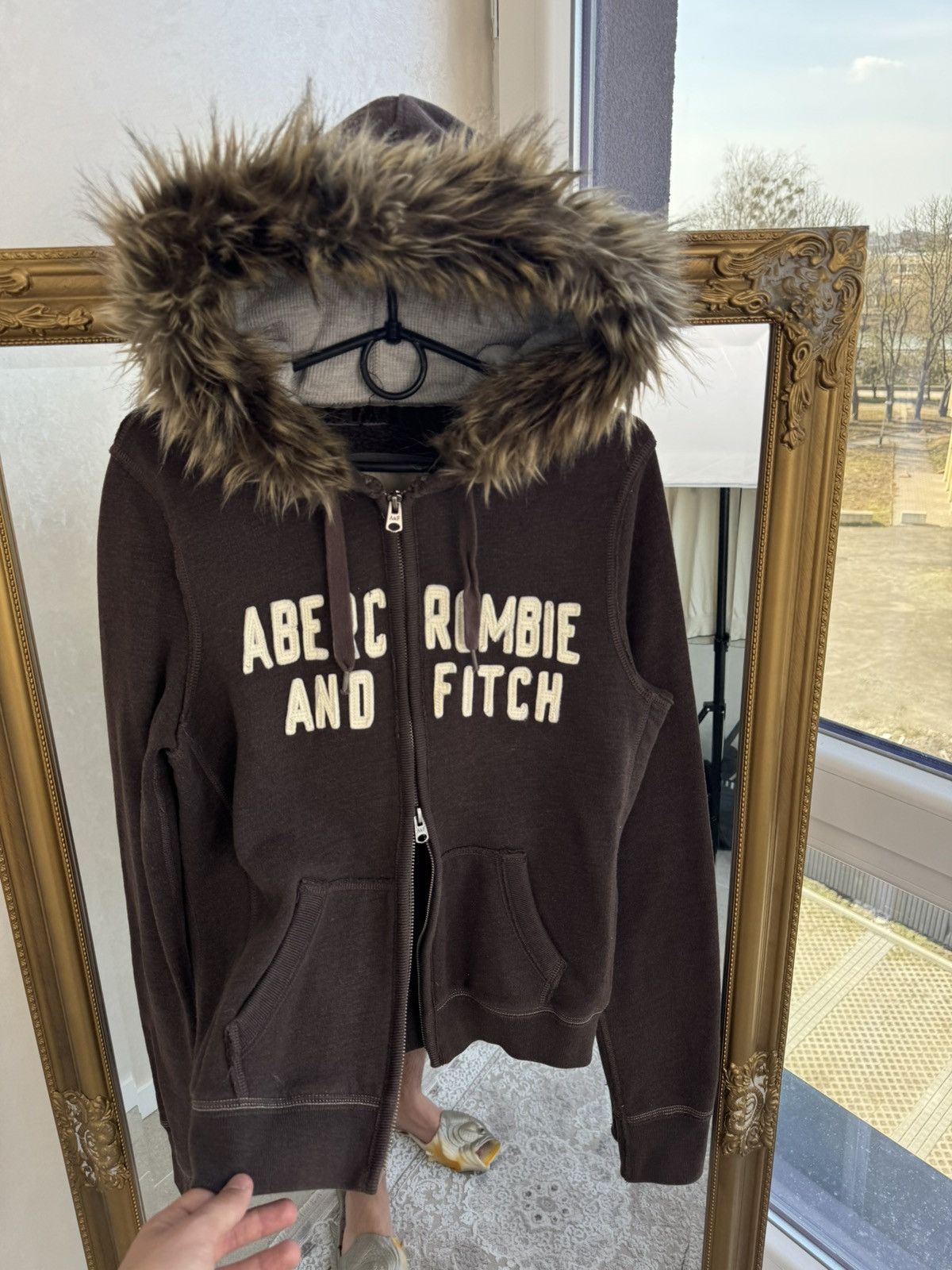 Abercrombie & Fitch Vtg Y2K If6was9 LGB Goa Vibe Abercrombie Fitch fur zip Hood Size S / US 4 / IT 40 - 4 Thumbnail