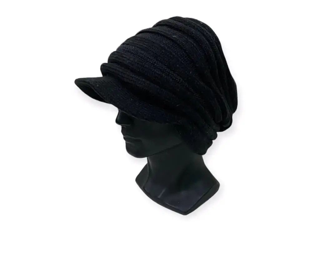 Japanese Brand Hang Over Turban Style Visor Beanie Hat Size ONE SIZE - 1 Thumbnail