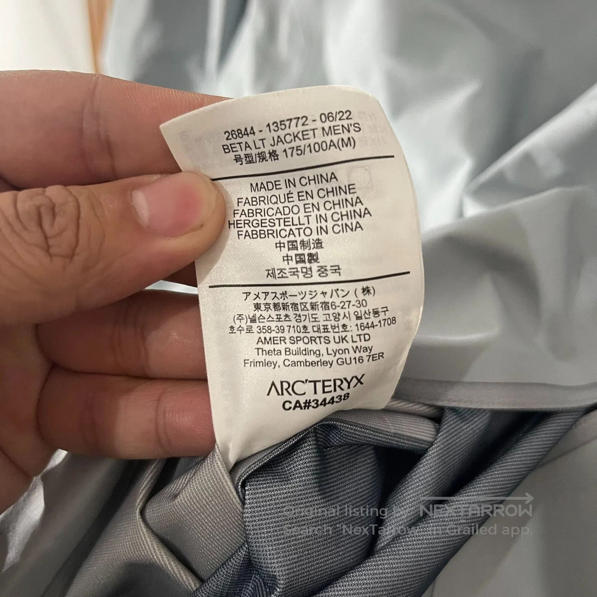 Arc'teryx Arcteryx Beta LT Gore-Tex Jacket for Men. Size US M / EU 48-50 / 2 - 5 Thumbnail
