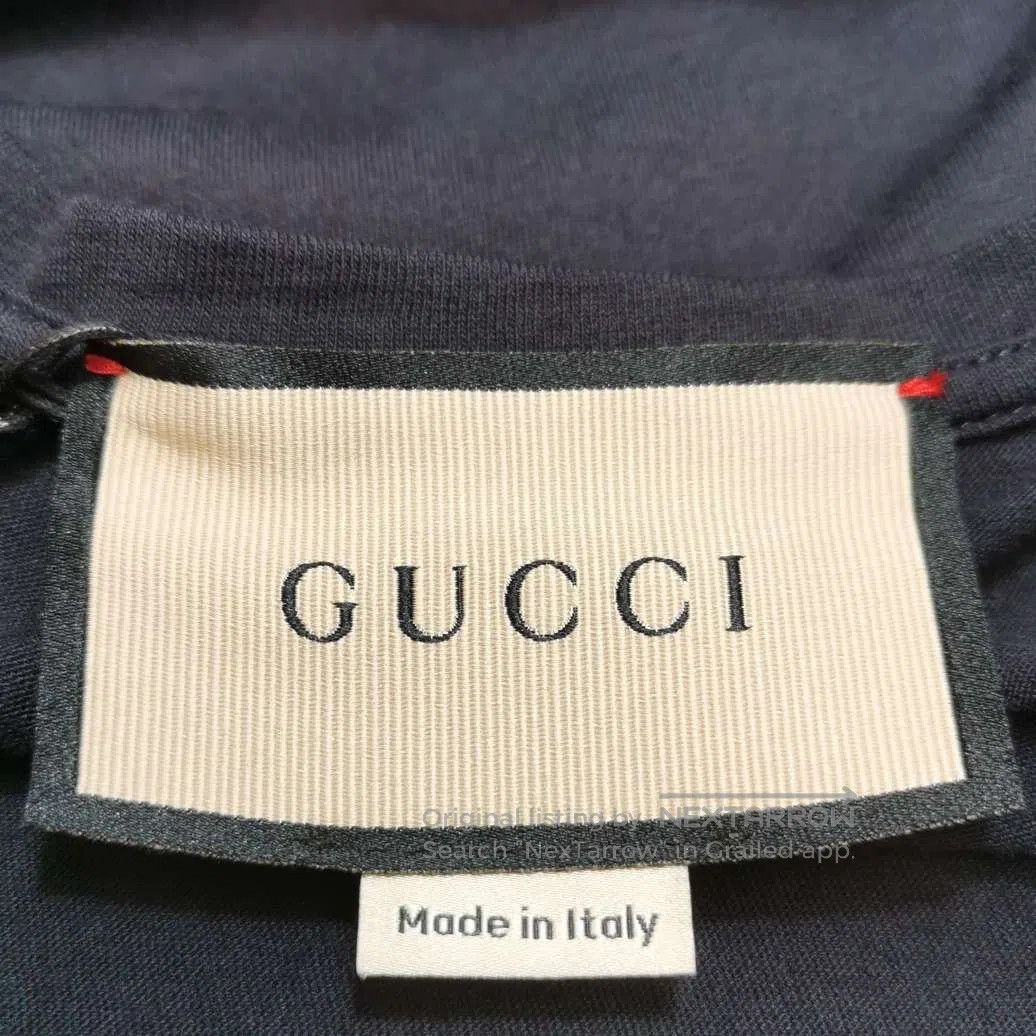 Gucci Gucci Black Logo Cotton T. Size US L / EU 52-54 / 3 - 3 Thumbnail