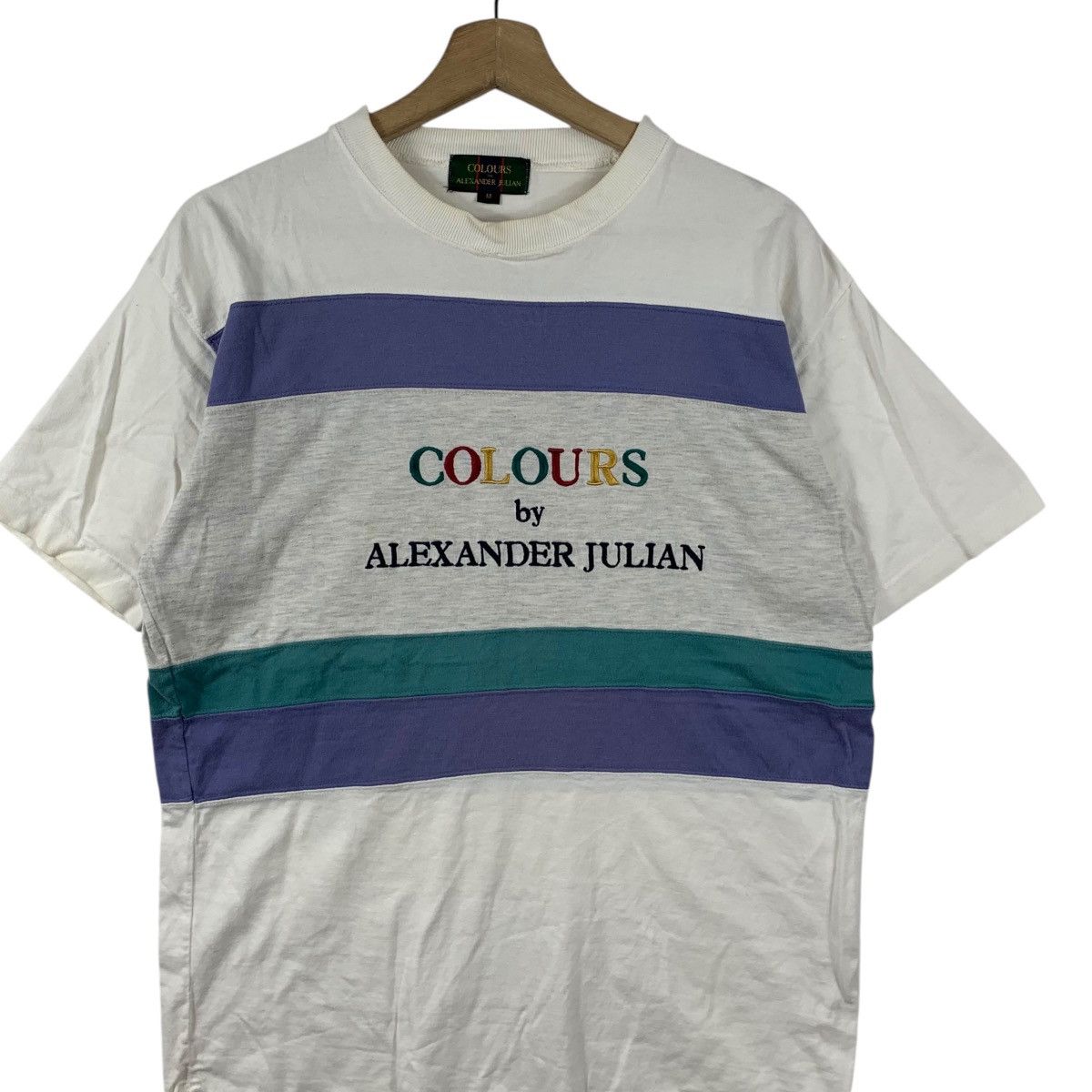 Alexander Julian Vintage ALEXANDER JULIAN COLOURS Collection Striped Tee Size M / US 6-8 / IT 42-44 - 3 Thumbnail