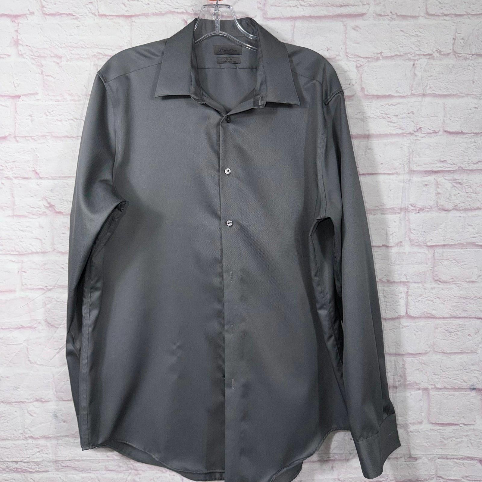 Calvin Klein Calvin Klein Slim Fit Infinite Dress Shirt 16 1/2 34/35 Size 38R - 1 Thumbnail