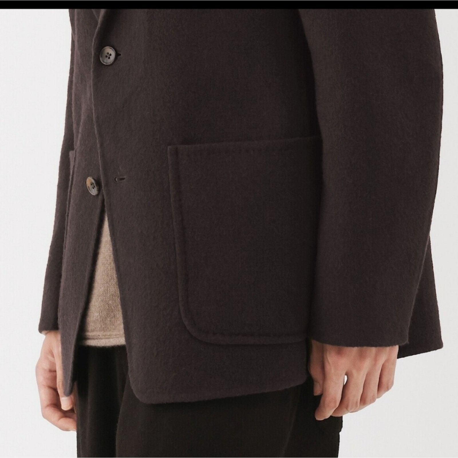 Muji MUJI Labo Cashmere Blend Jacket XL Black, Retail $300 USD Size US XL / EU 56 / 4 - 9 Thumbnail