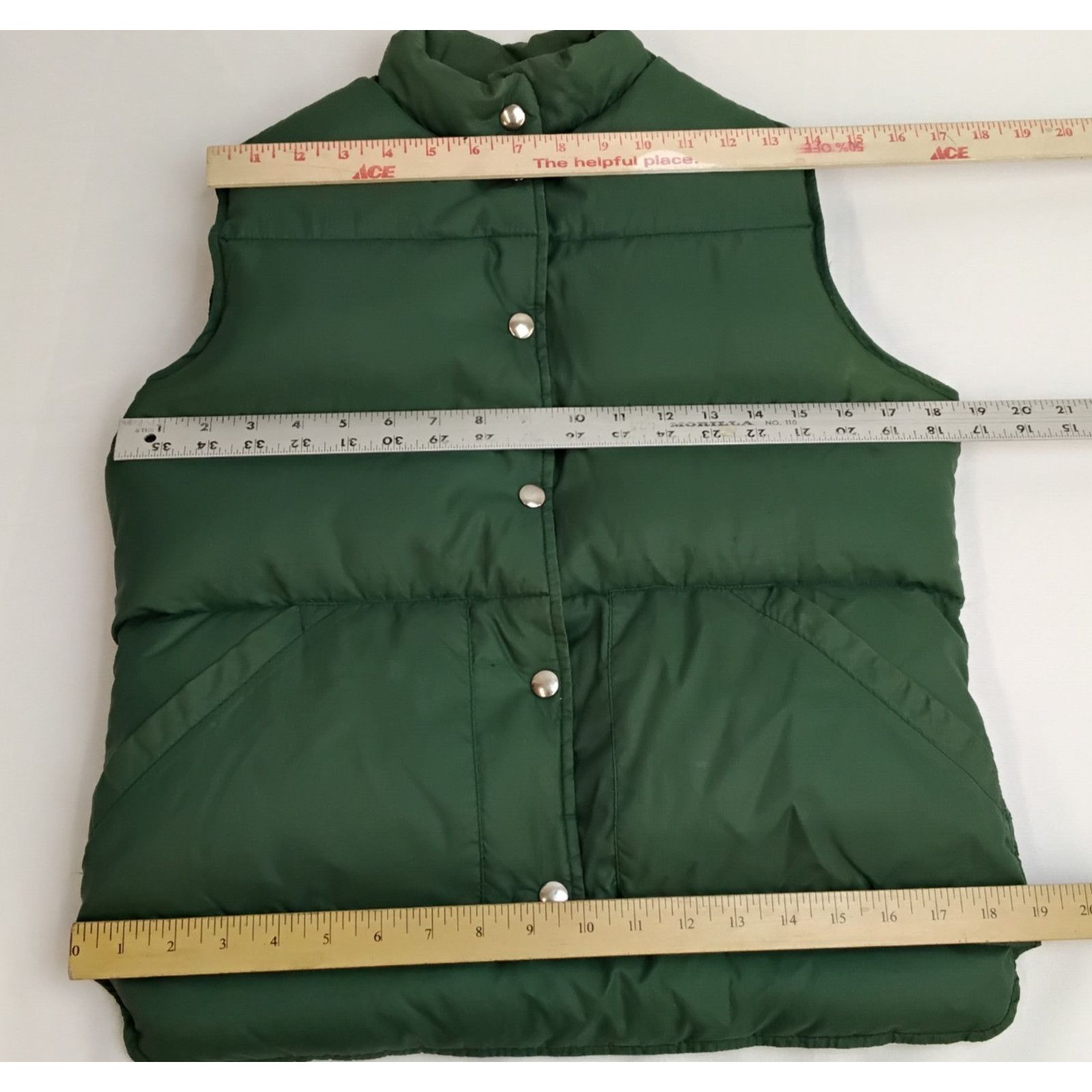 L.L. Bean LL Bean Goose Down Vest Women's M Green VTG 1980s Size M / US 6-8 / IT 42-44 - 8 Thumbnail
