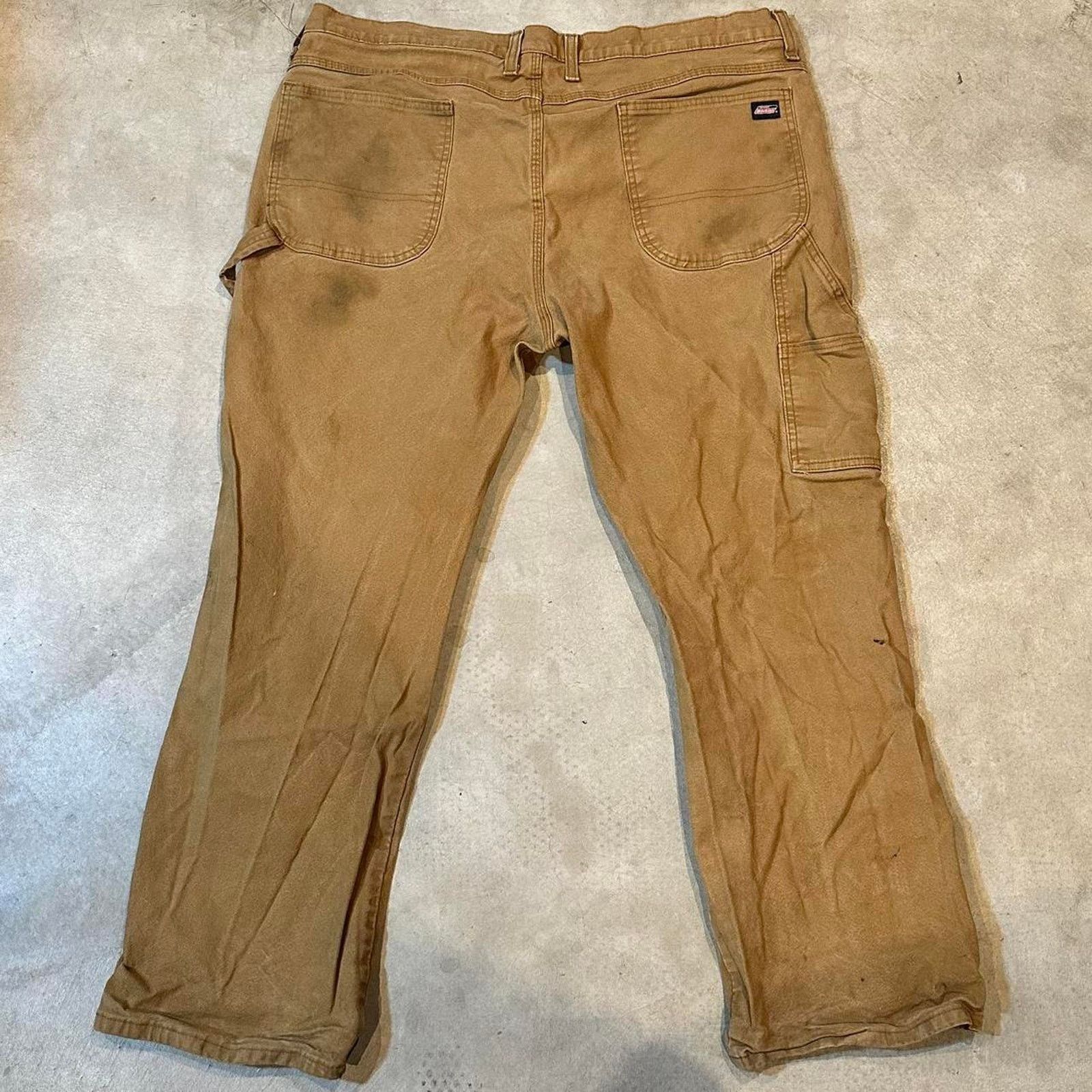 Dickies Vintage Y2K Distressed Tan Dickies Carpenter Pants 40x29 Size US 40 / EU 56 - 5 Thumbnail