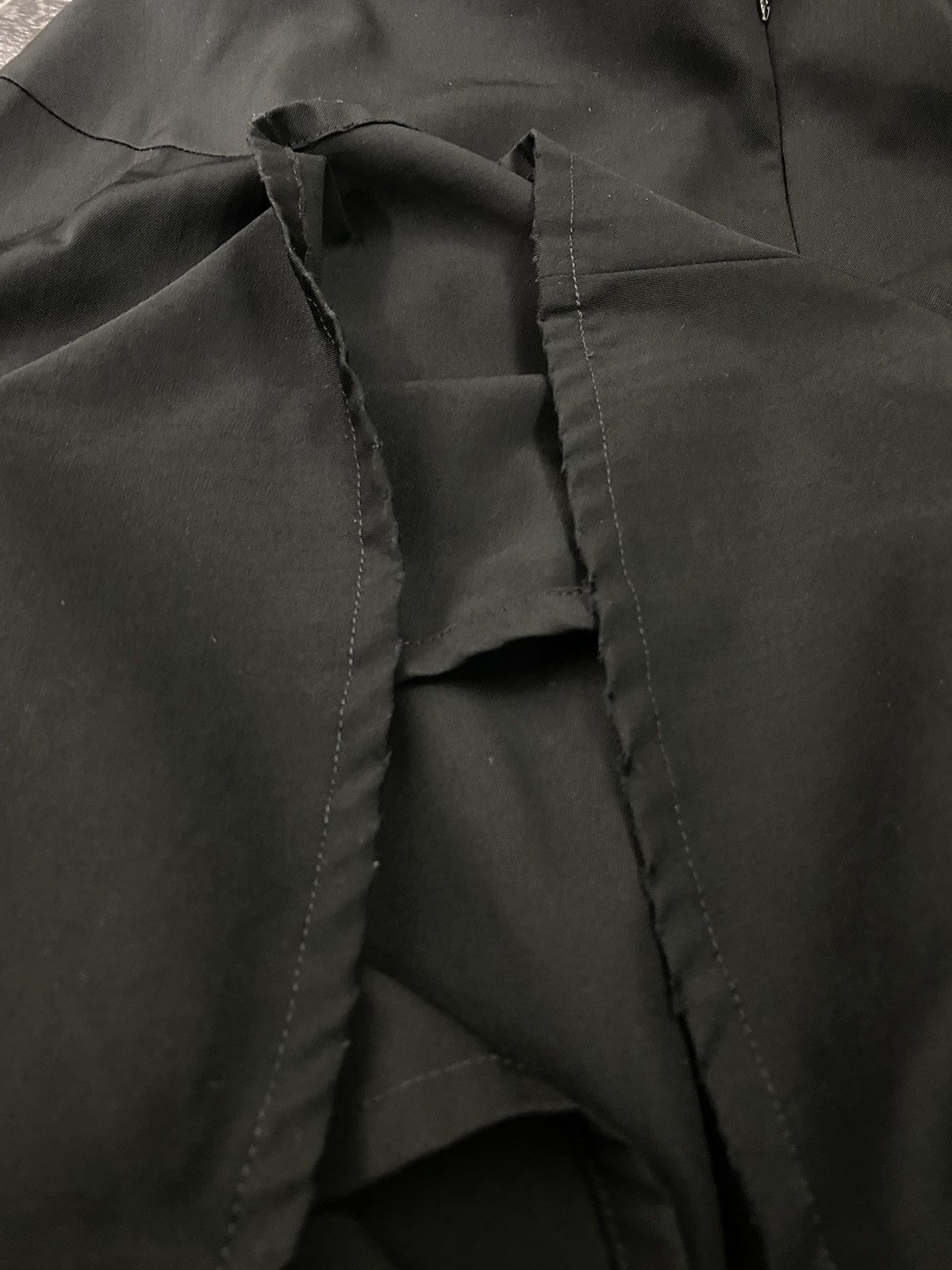 Y's × Yohji Yamamoto Vintage Yohji Yamamoto Midi Skirt Black Colour Size 29" - 7 Thumbnail