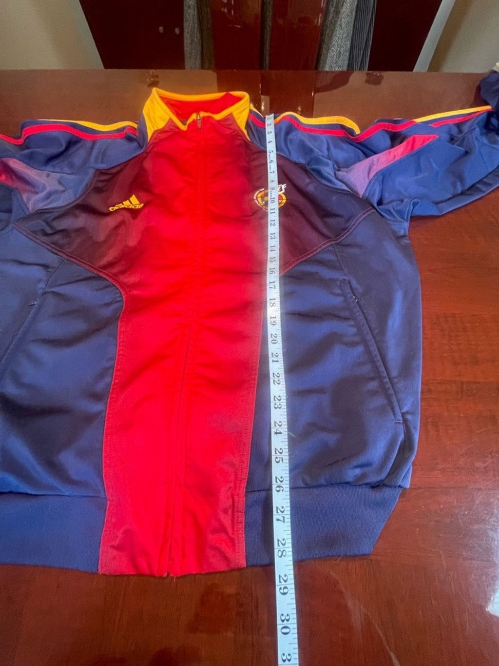 Adidas Adidas Spain RFEF National Team Soccer Track Suit Men's L Size US L / EU 52-54 / 3 - 4 Thumbnail