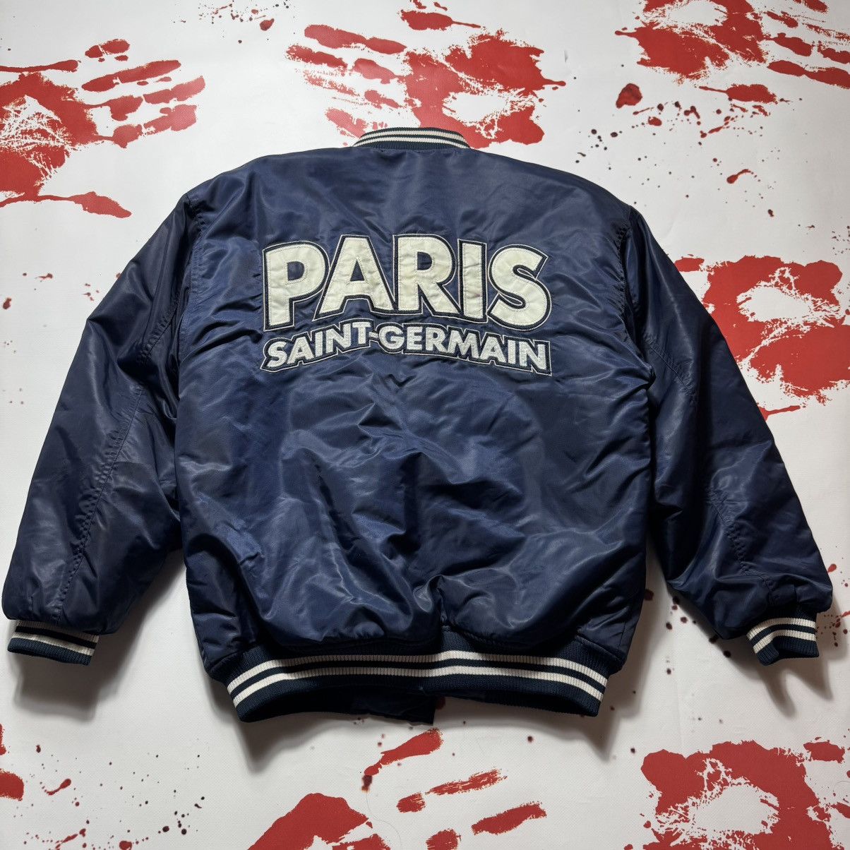 Vintage vintage 2003 paris saint-germain bomber psg Size US M / EU 48-50 / 2 - 1 Thumbnail