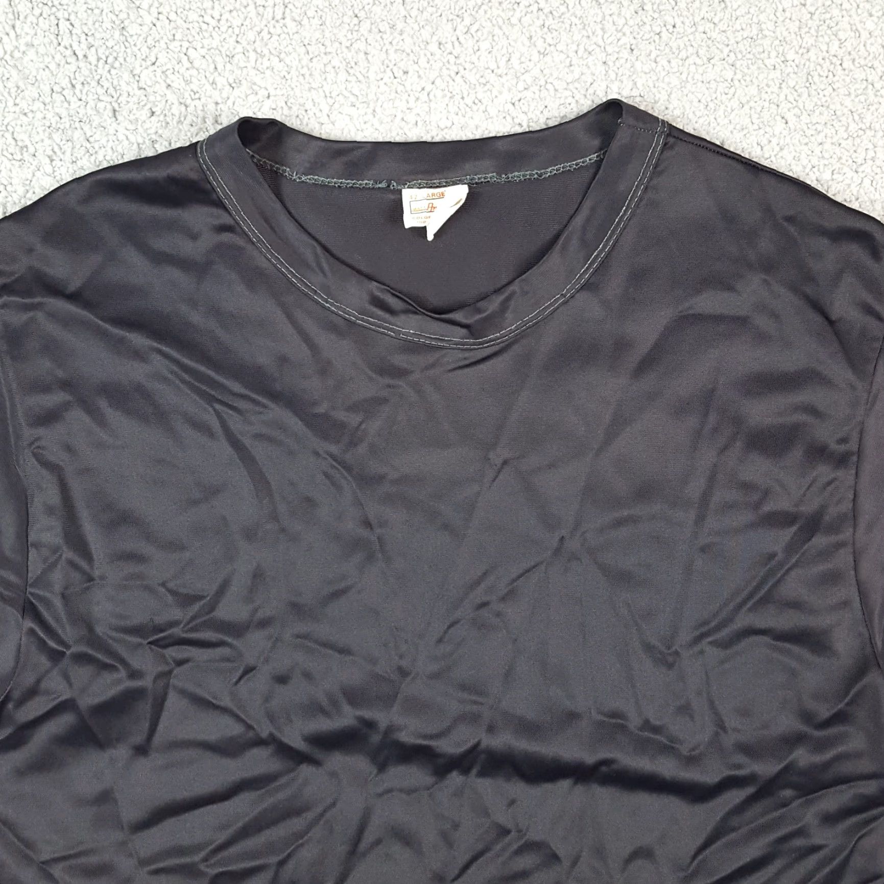 Vintage VINTAGE Matt Andrews Sheer T-Shirt Men's XS Black Nylon Stretch 70s 80s Retro Y2K Size US XS / EU 42 / 0 - 2 Thumbnail