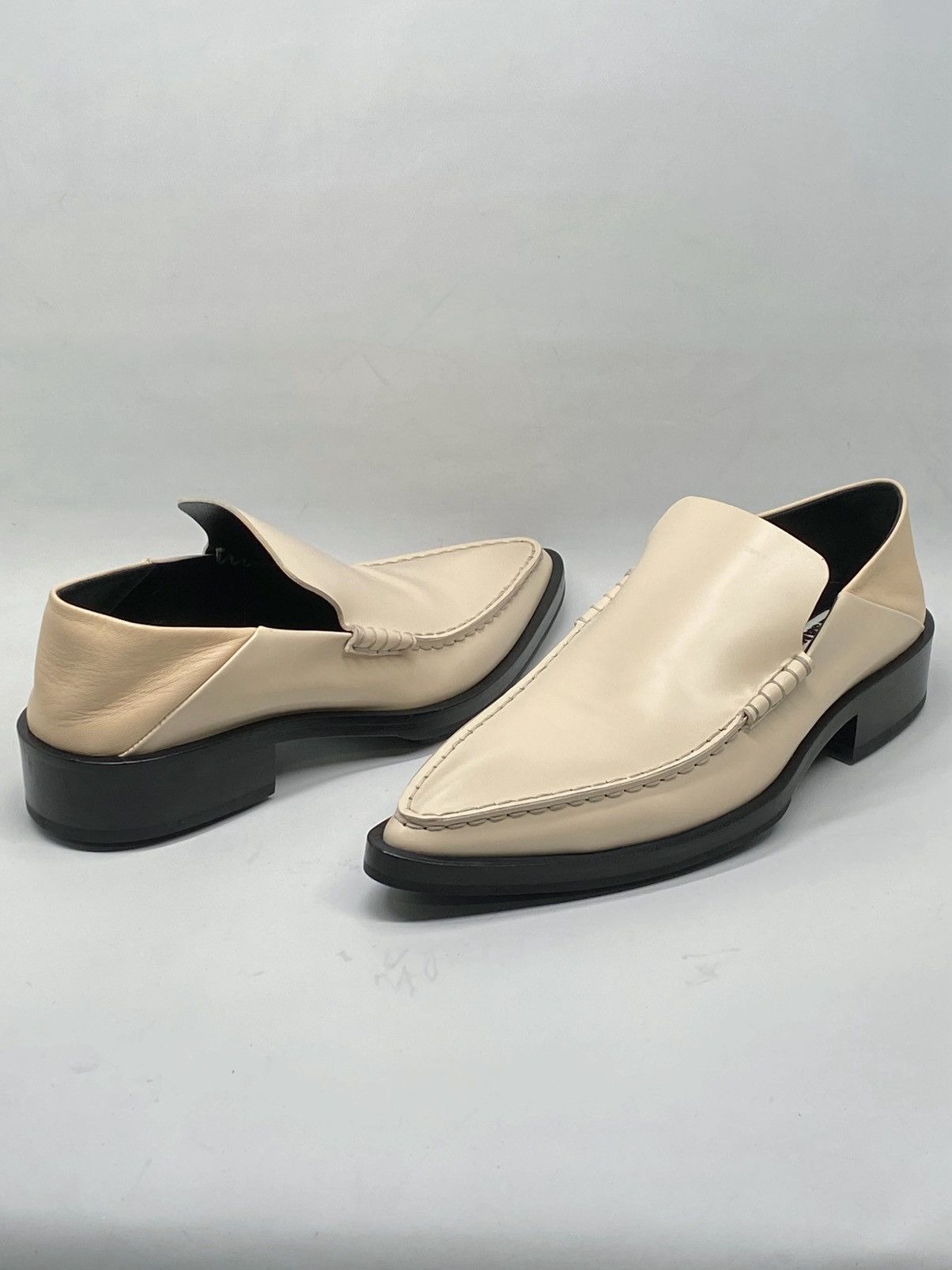 Jil Sander JIL SANDER Point Toe Leather Loafers size 37 Size US 7 / IT 37 - 4 Thumbnail