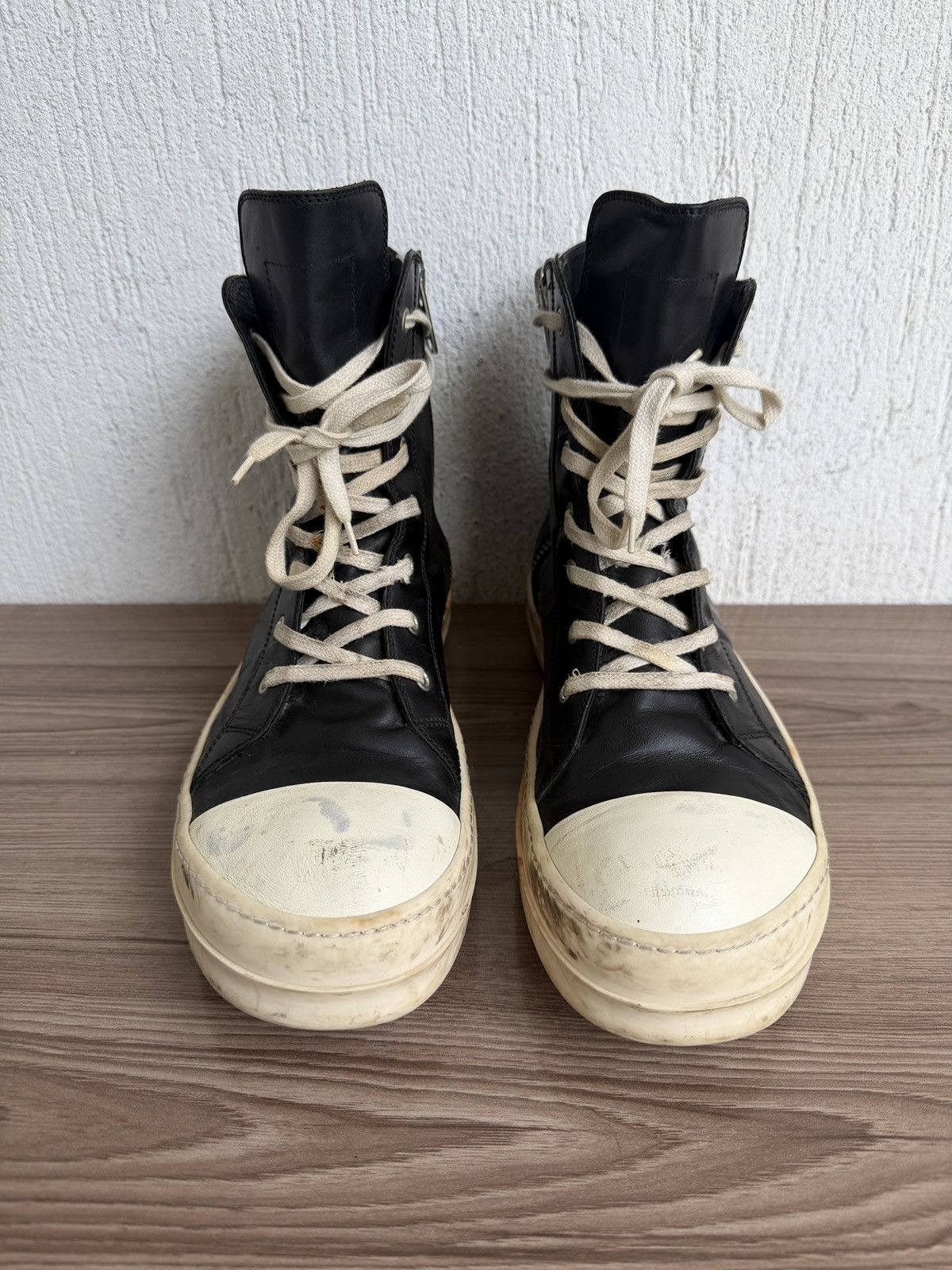 Rick Owens 🔥Rare w16 mainline ramones Size US 10.5 / EU 43-44 - 5 Thumbnail