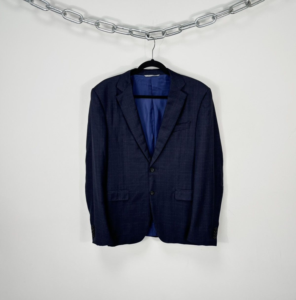 Canali Canali 1934 Su Misura Men’s Navy Blue Wool Blazer Jacket Size 40R - 1 Thumbnail