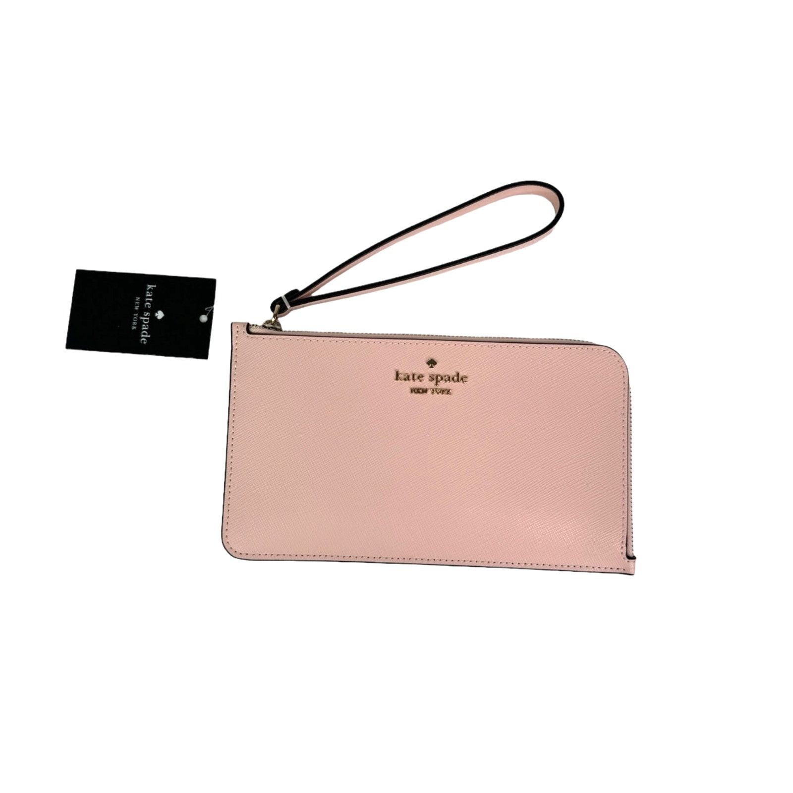Kate Spade Kate Spade Lucy Bicolor Small L Zip Wristlet (Blossom Pink) Size ONE SIZE - 1 Thumbnail