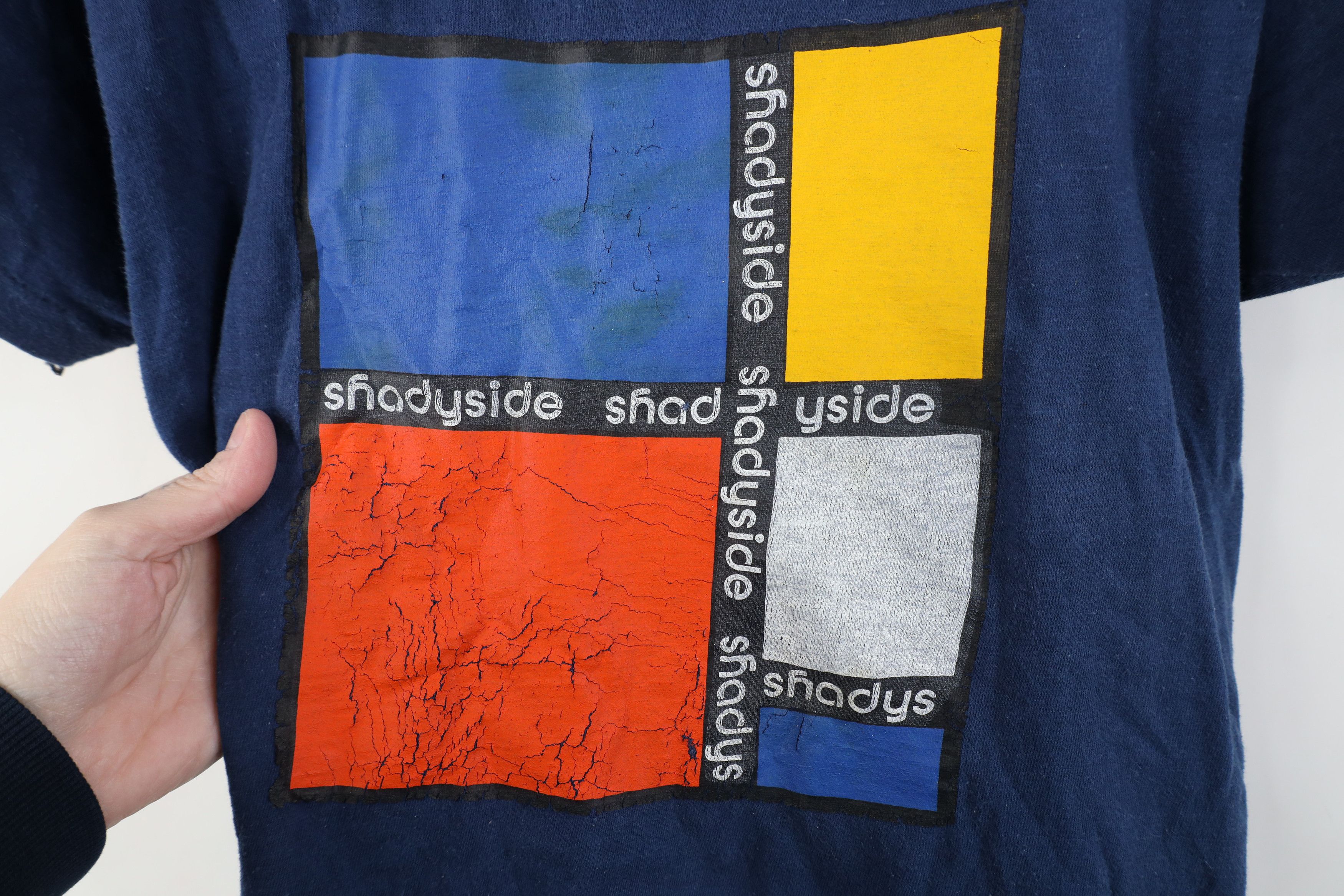 Vintage Vintage 70s Streetwear Shadyside Ohio Art T-Shirt USA Size M / US 6-8 / IT 42-44 - 4 Thumbnail